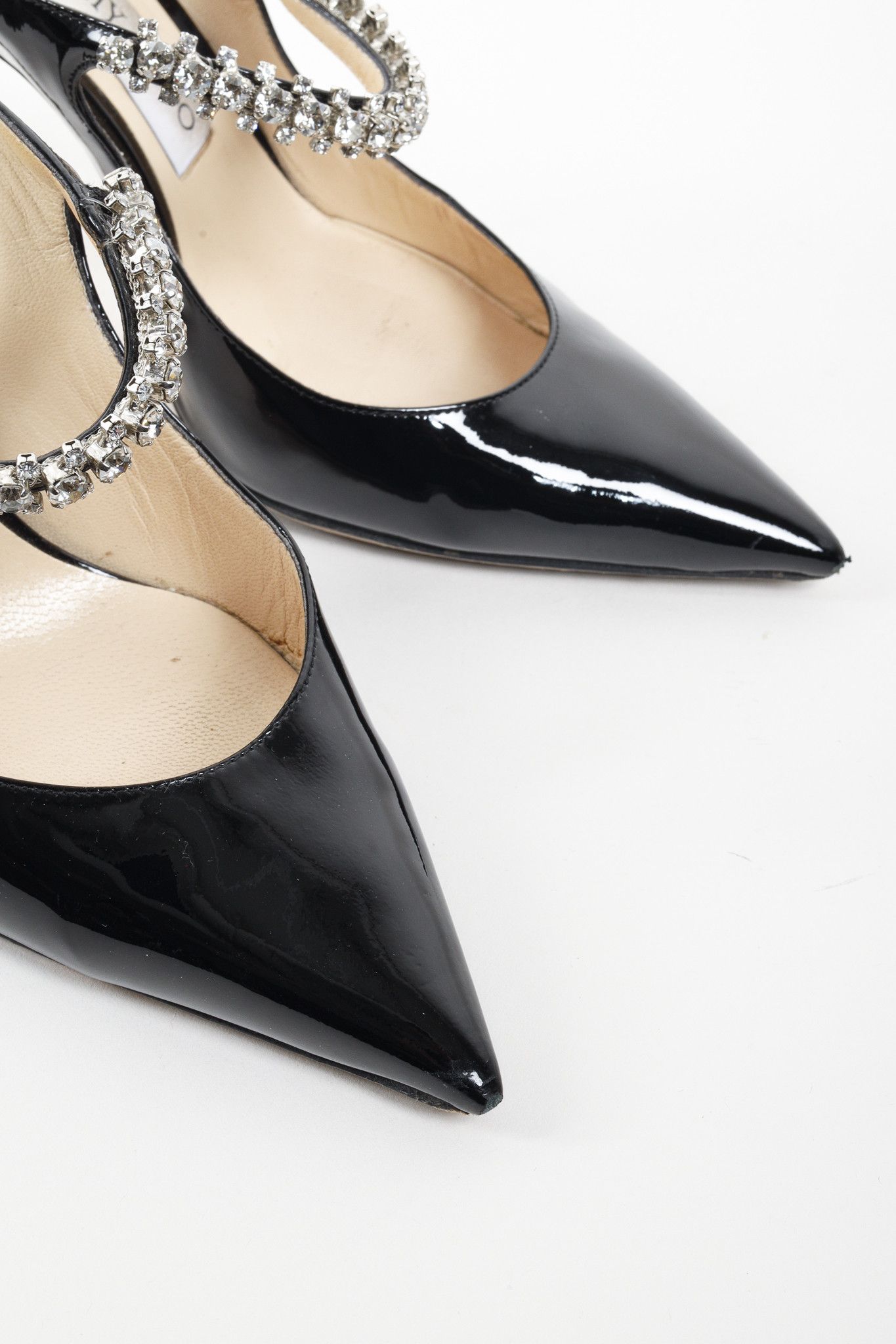 Jimmy Choo Jimmy Choo Black Bling 100 Mules Size US 7 / IT 37 - 5 Thumbnail