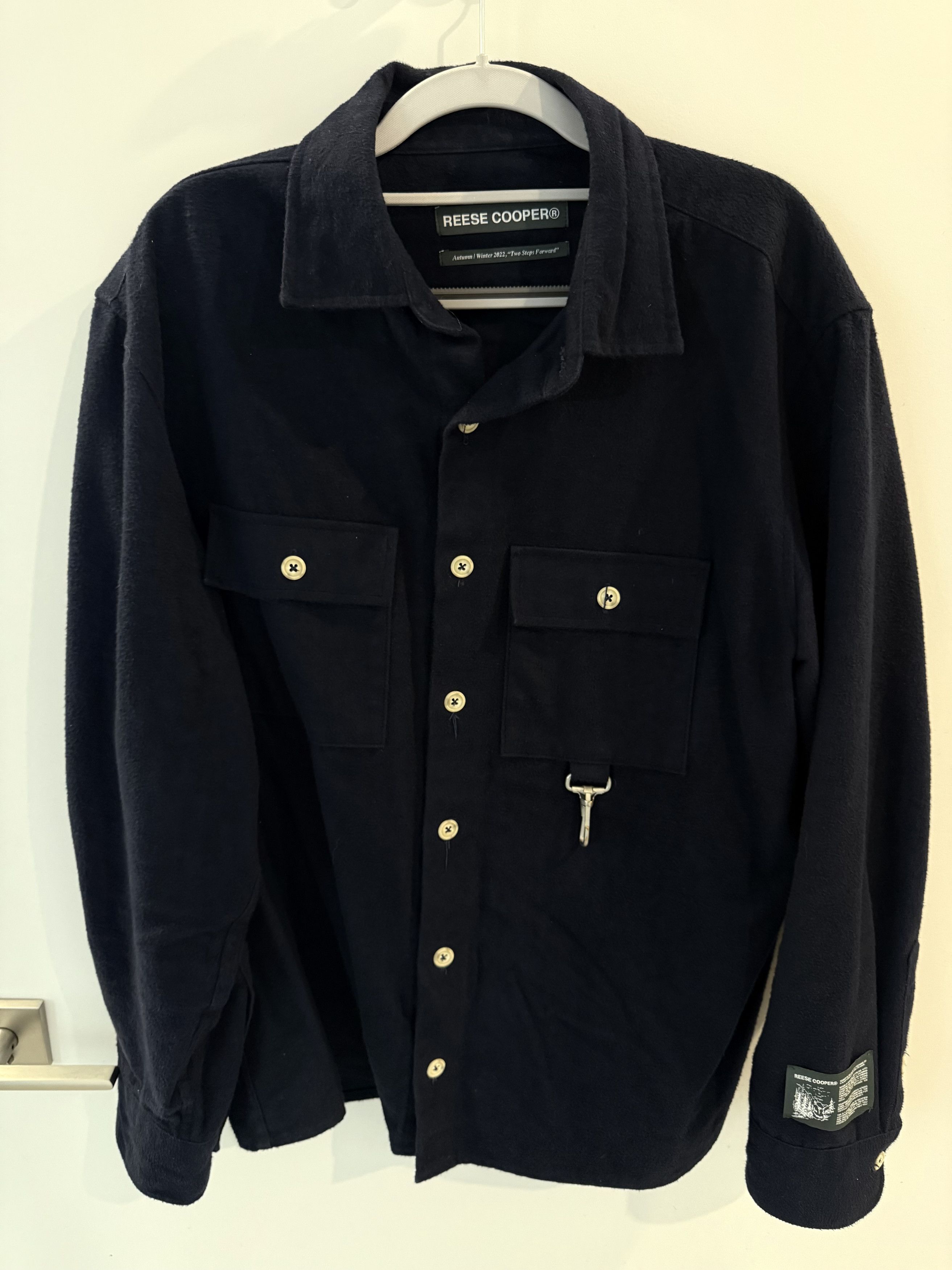 Reese Cooper Reese Cooper Flannel Button Down Shirt - Navy - Large Size US L / EU 52-54 / 3 - 1 Thumbnail