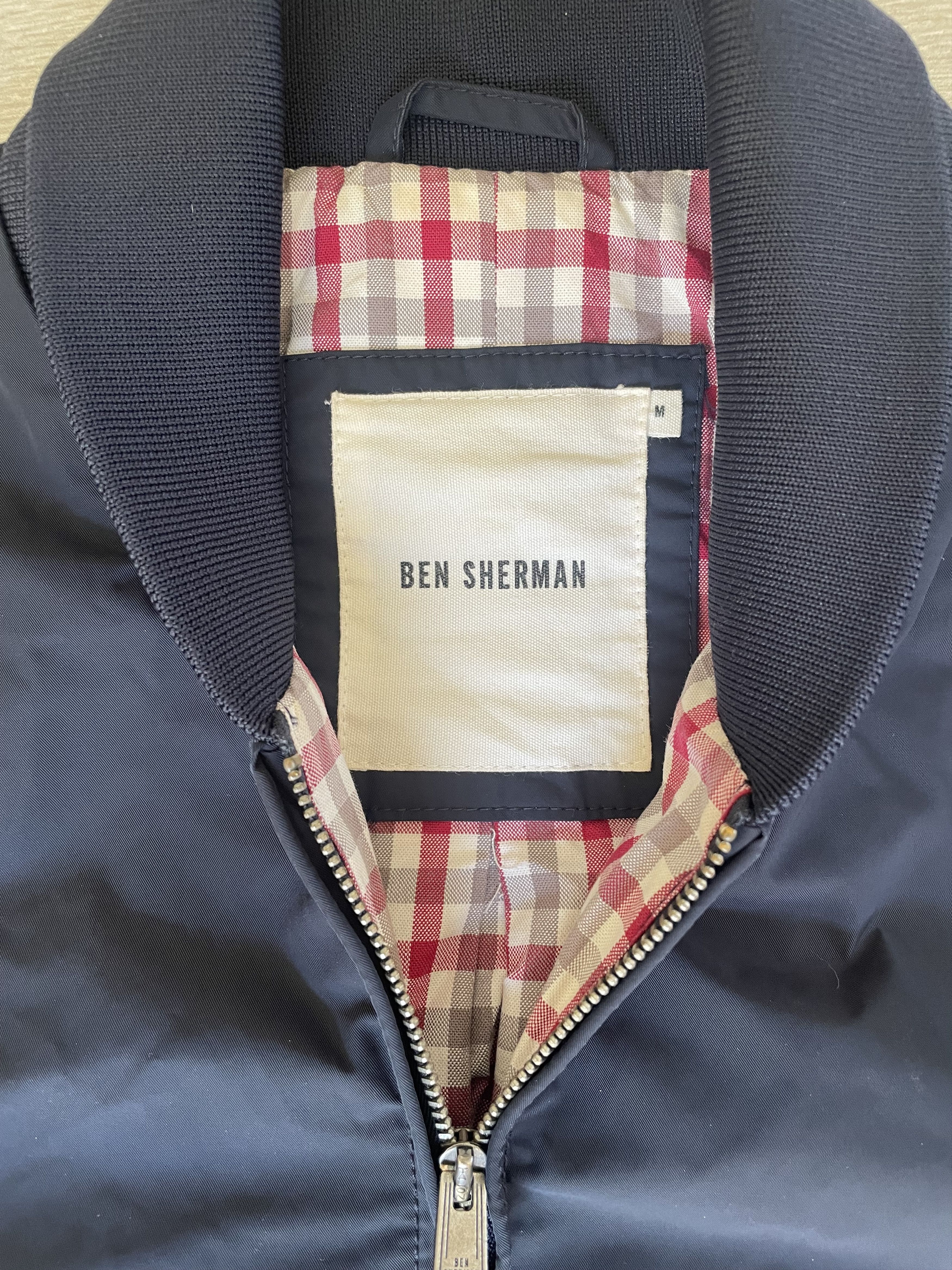 Ben Sherman Ben Sherman Medium Bomber Light Jacket Navy Blue Size US M / EU 48-50 / 2 - 2 Thumbnail