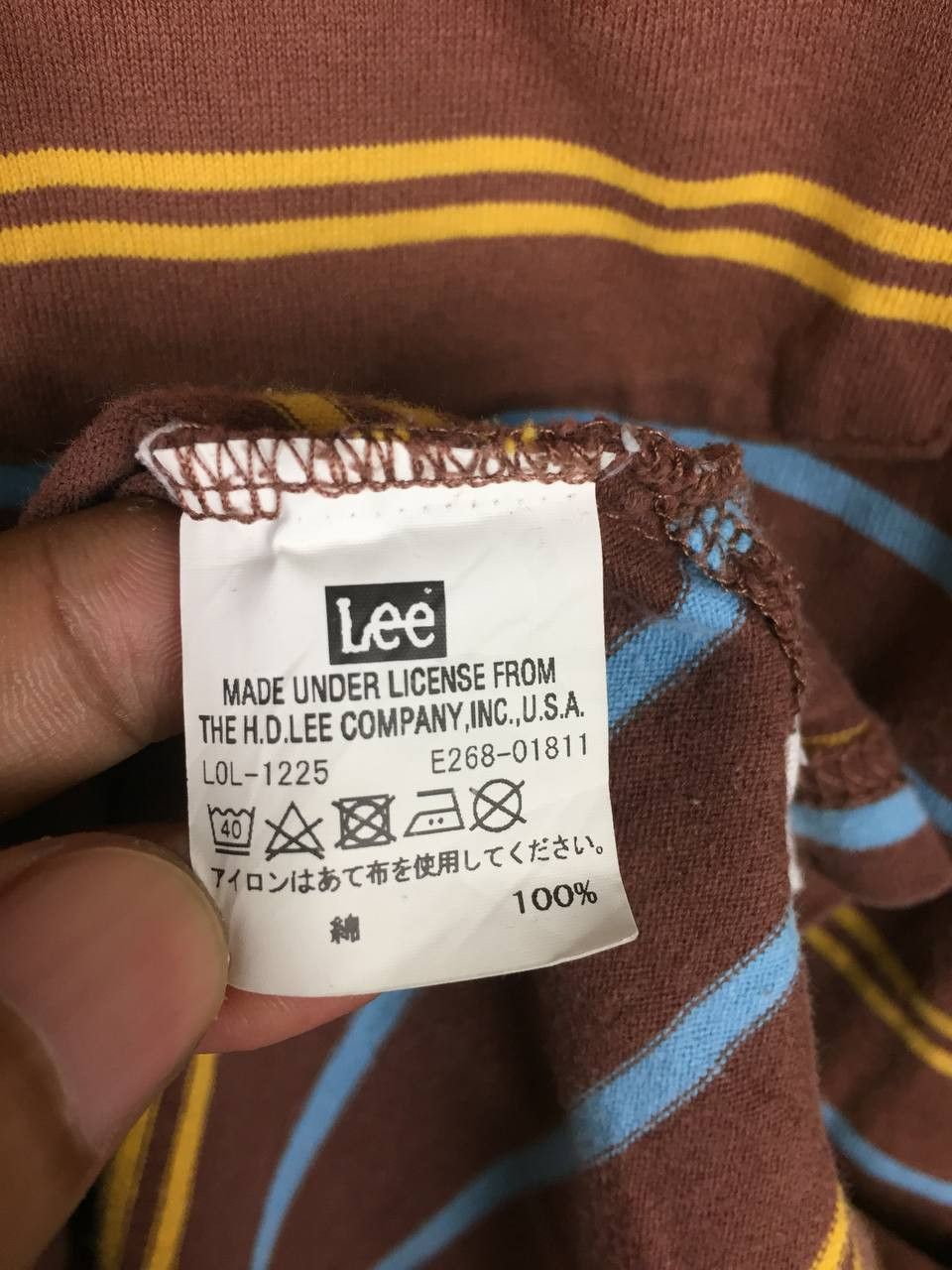 Lee Vtg LEE Sports Wear Union Made Multicolor Striped Pocket Tee Size US XL / EU 56 / 4 - 11 Thumbnail