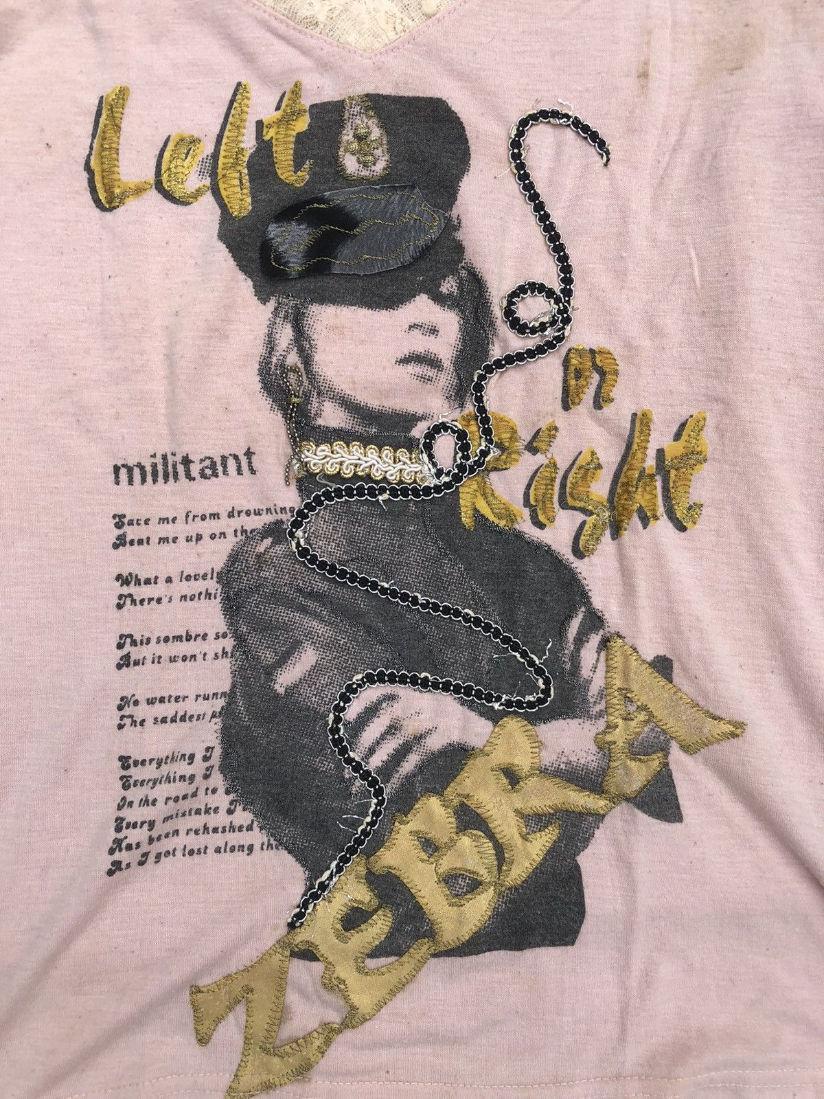 Hysteric Glamour JAPANESE LEFT RIGHT ZEPRA ROCK PUNK LONG SLEEVE Size US M / EU 48-50 / 2 - 4 Thumbnail