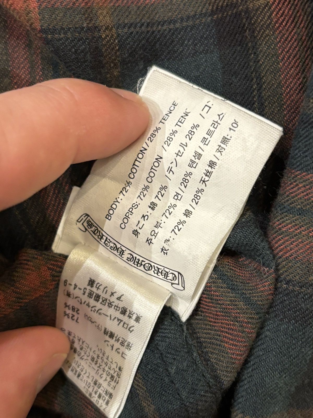 Chrome Hearts Chrome Hearts Short Sleeve Zip Up Flannel Shirt Size US M / EU 48-50 / 2 - 6 Thumbnail
