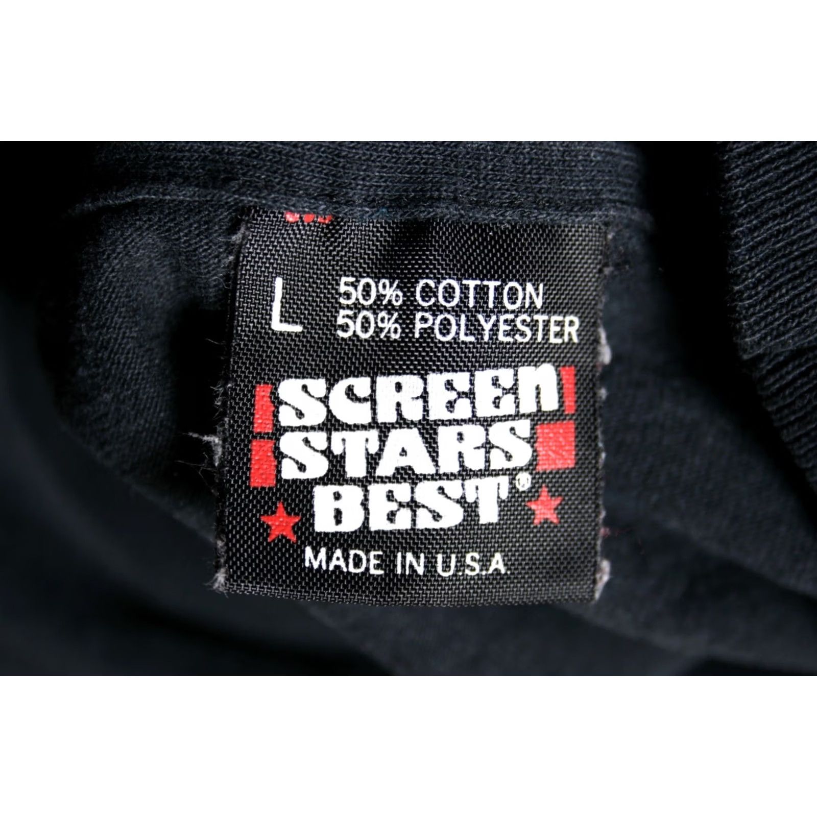 Vintage VINTAGE SCREEN STARS Prussian Eagle Single Stitch Black T-Shirt Sz. L (Fits M) Mens Shirt T-Shirt Black 90s Eagle Vintage Size US M / EU 48-50 / 2 - 6 Thumbnail