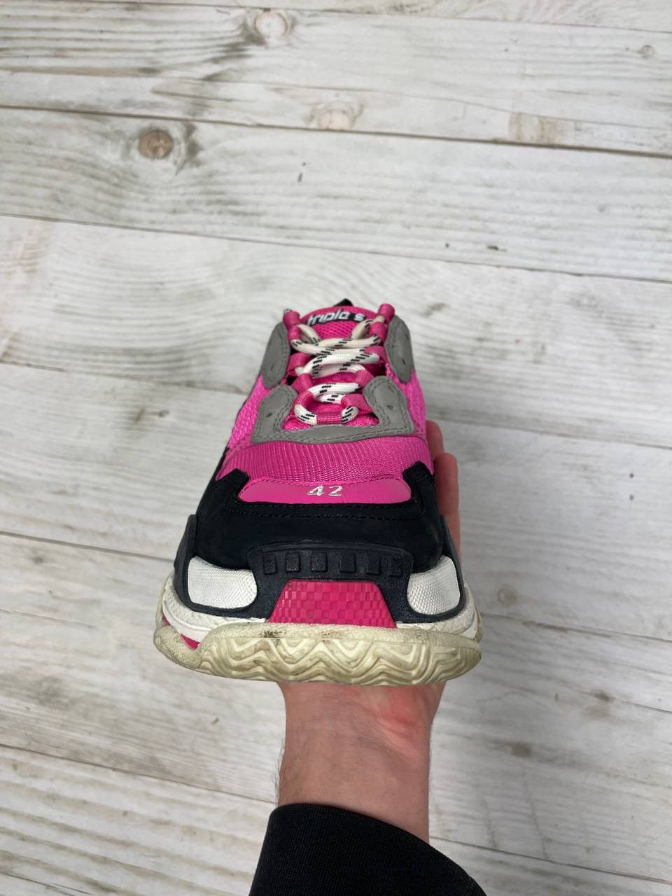 Balenciaga Balenciaga Triple S Pink Black Grey Sneaker Y2K Size US 8.5 / EU 41-42 - 15 Thumbnail