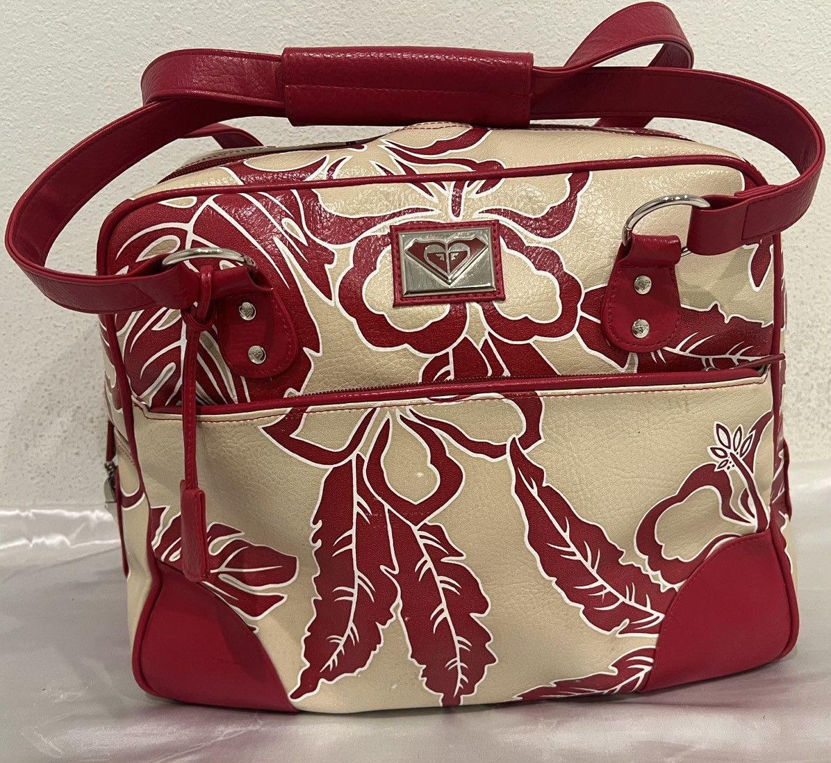 Vintage Vintage Roxy Floral Travel Luggage Rolling Duffle Bag Set Size ONE SIZE - 10 Thumbnail