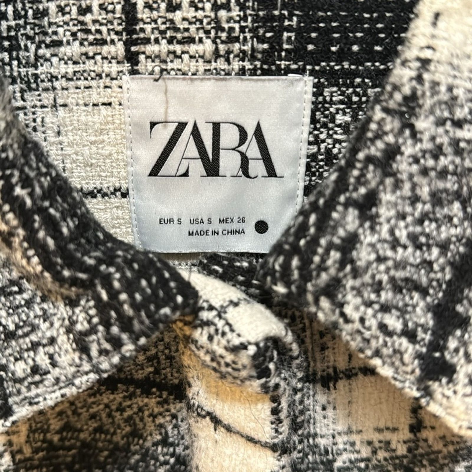 Zara Zara Plaid Printed Pocket Overshirt Jacket Size S Size S / US 4 / IT 40 - 6 Thumbnail