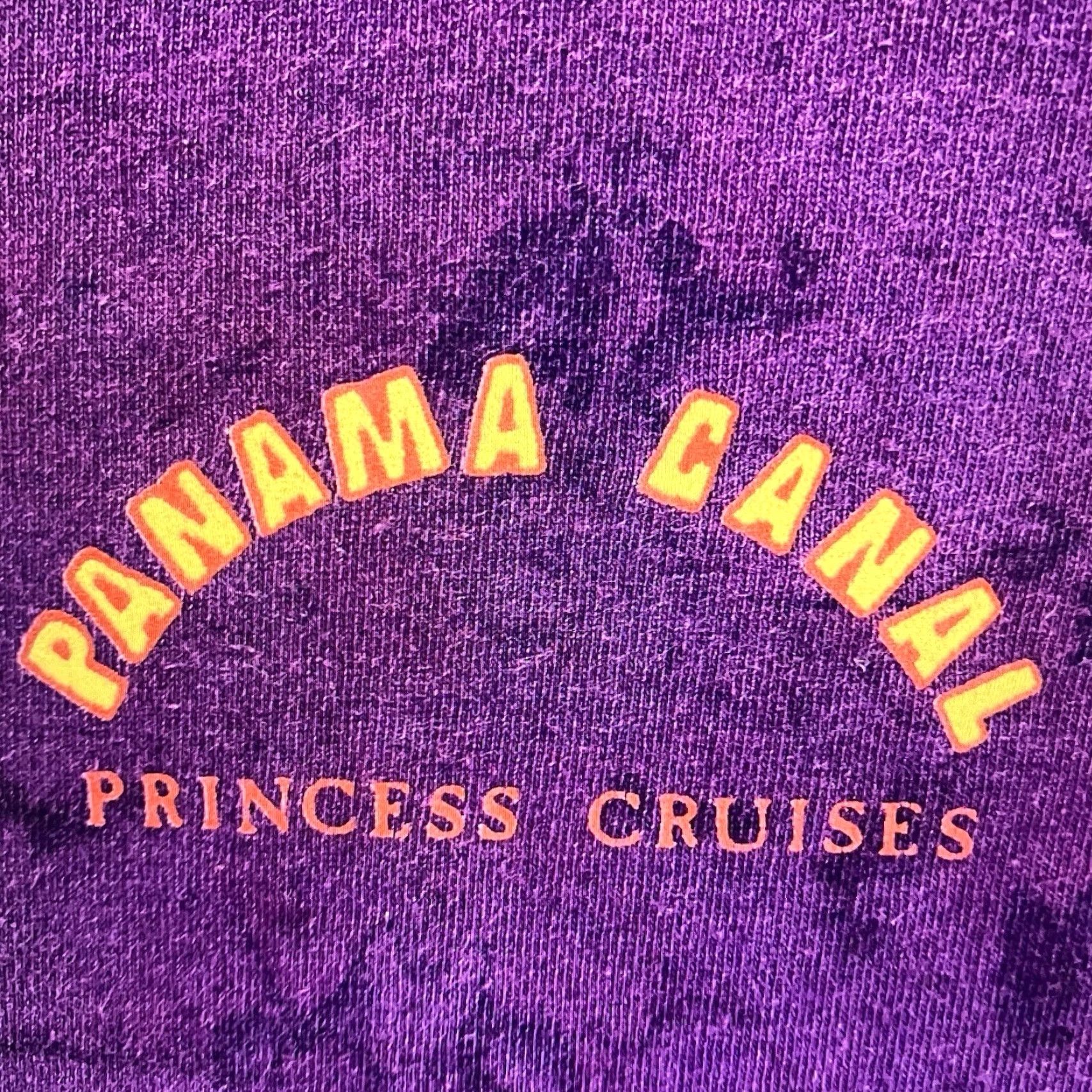 Vintage VINTAGE Double B Santa Fe Tie-Dye T-Shirt Large Purple 90s Art Panama Canal Mens Size US L / EU 52-54 / 3 - 4 Thumbnail