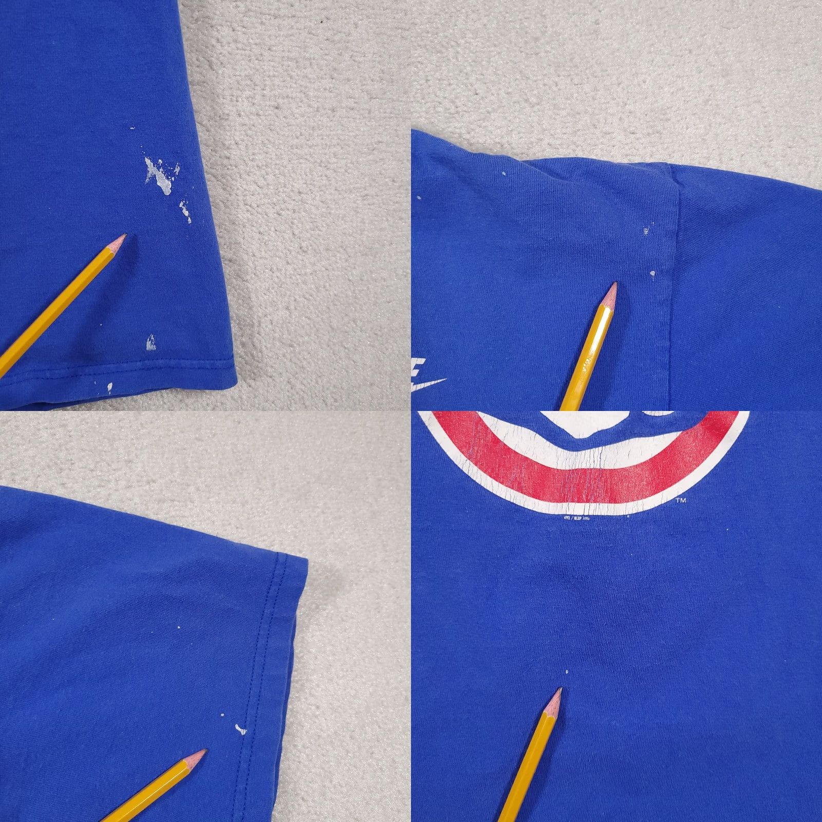 Nike VINTAGE Nike Team Chicago Cubs Shirt Mens Medium Blue Baseball Logo Short Sleeve MLB Size US M / EU 48-50 / 2 - 8 Thumbnail
