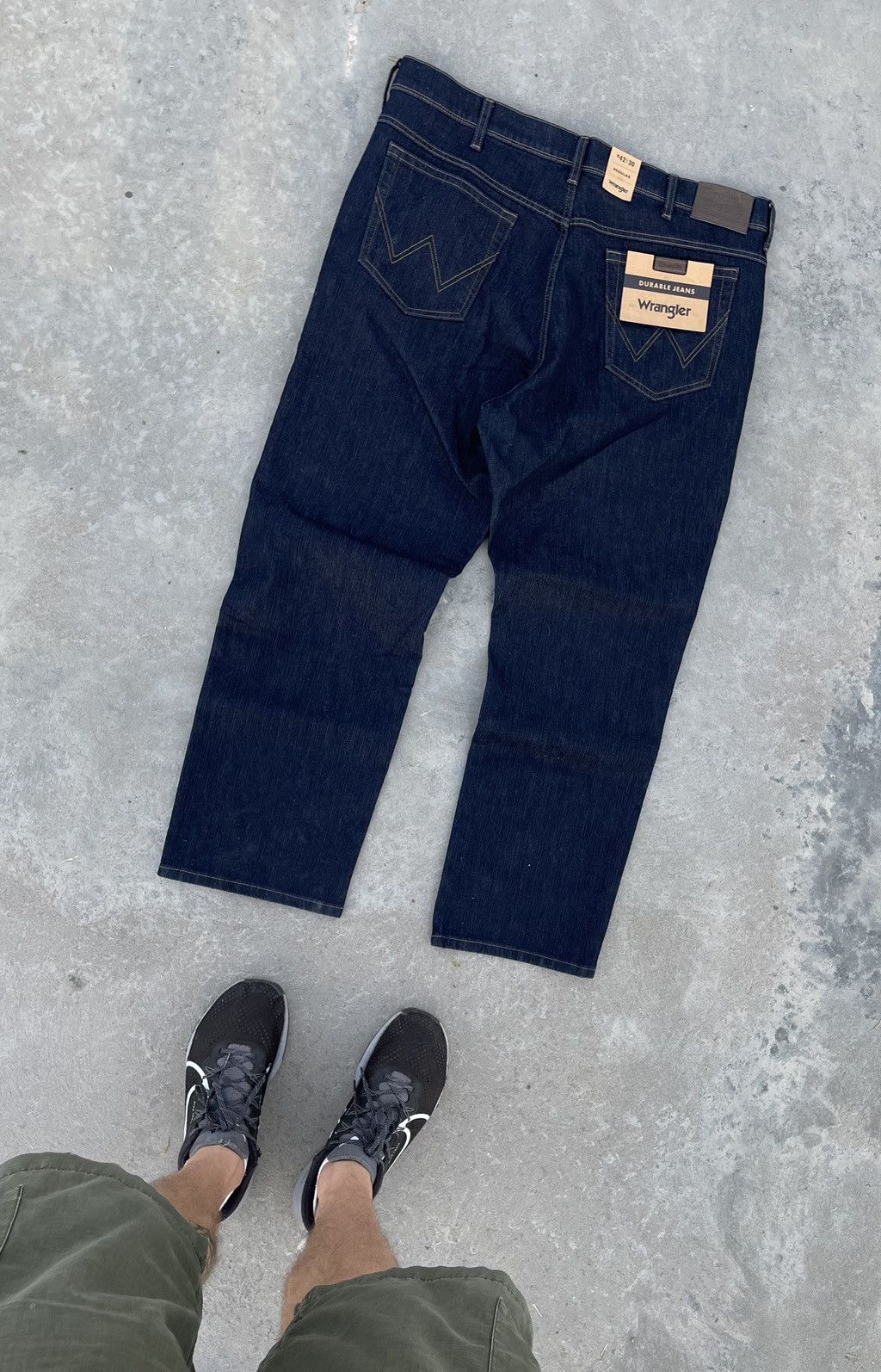 Vintage Wrangler Jeans Wash Durable Y2k Baggy Denim Jeans Size US 38 / EU 54 - 1 Thumbnail