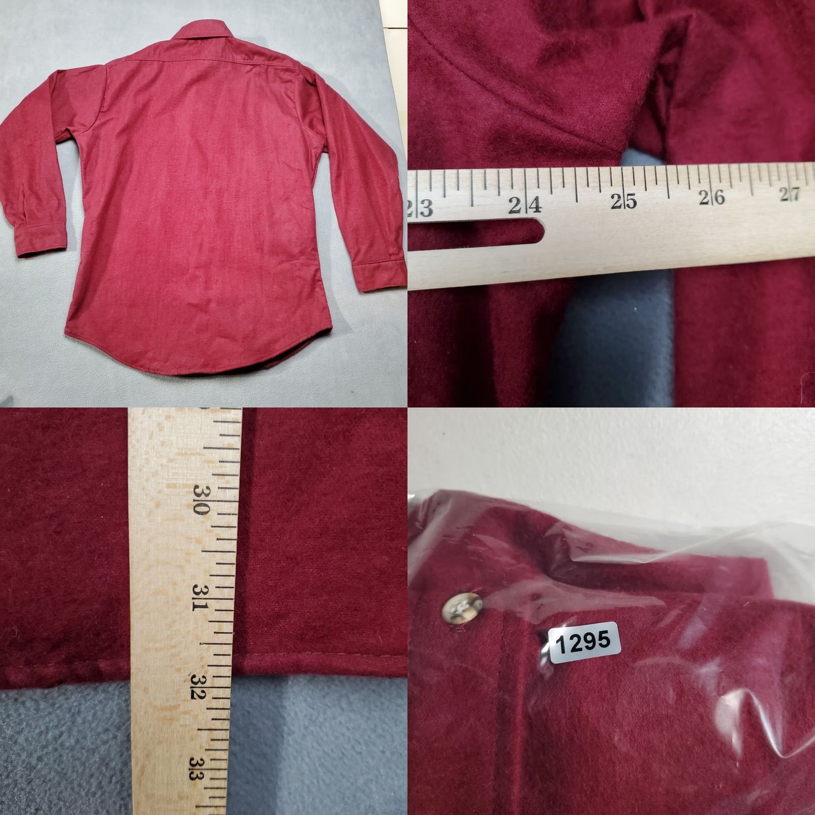 Vintage VINTAGE Five Brothers Shirt Mens Large Red Flannel Union Made in USA Button-Up Long Sleeve Pockets Cotton Size L Size US L / EU 52-54 / 3 - 8 Thumbnail