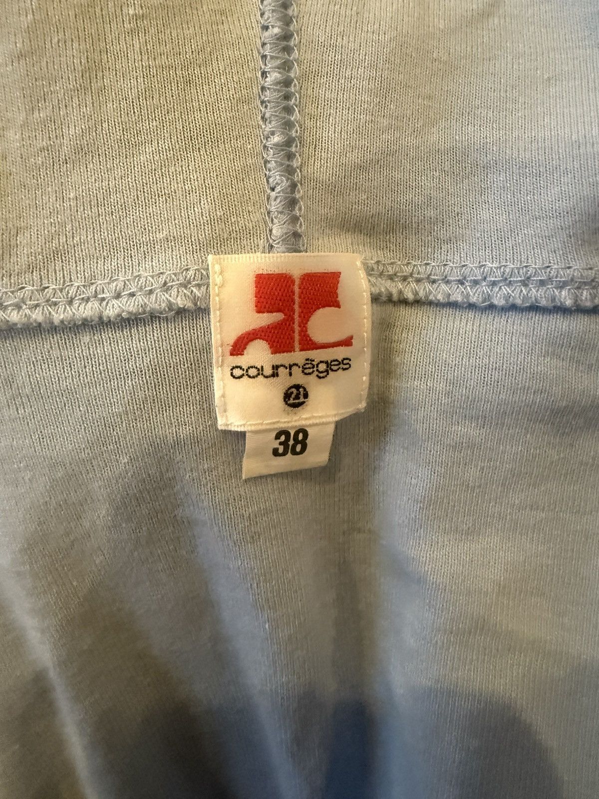 Courreges Vintage Courreges cropped blue track top Size XS / US 0-2 / IT 36-38 - 3 Thumbnail