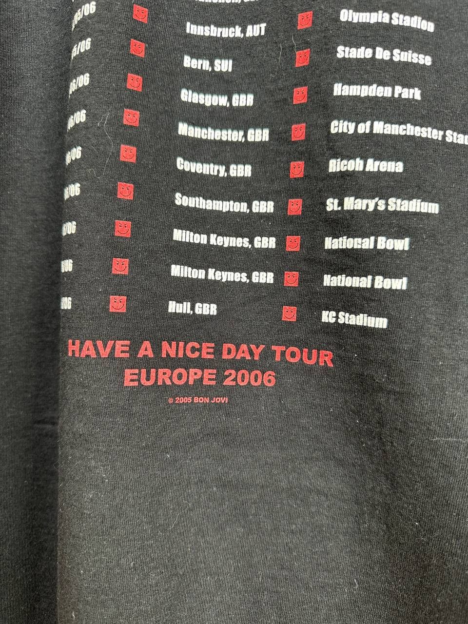 Bon Jovi Bon Jovi "Have A Nice Day Tour Europe 2006" Band T-Shirt Size US M / EU 48-50 / 2 - 8 Thumbnail