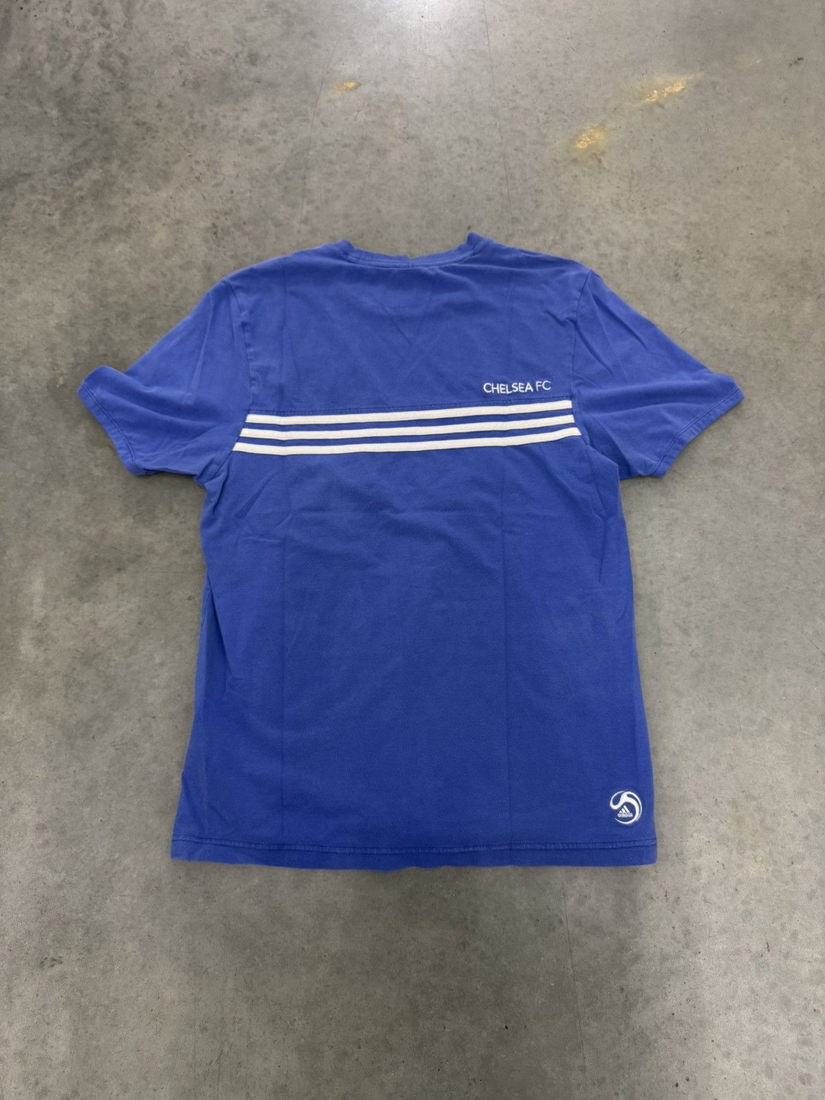 Adidas Chelsea FC Adidas Soccer T Shirt Blue Sun Faded Y2K 2008 EPL Size US S / EU 44-46 / 1 - 6 Thumbnail