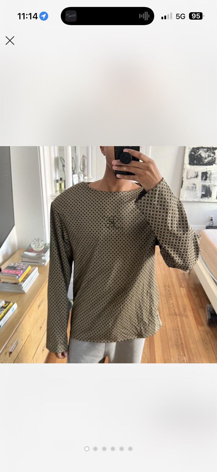 Luar LUAR Gold Diamond Boulder Shoulder Pullover Size US XL / EU 56 / 4 - 2 Thumbnail