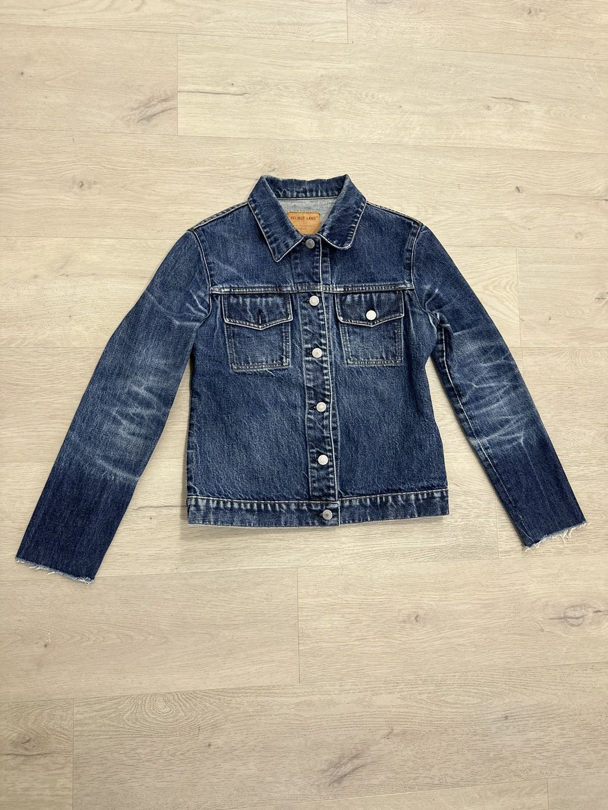 image of Helmut Lang 1997 Denim Jacket in Black, Women's (Size Medium)