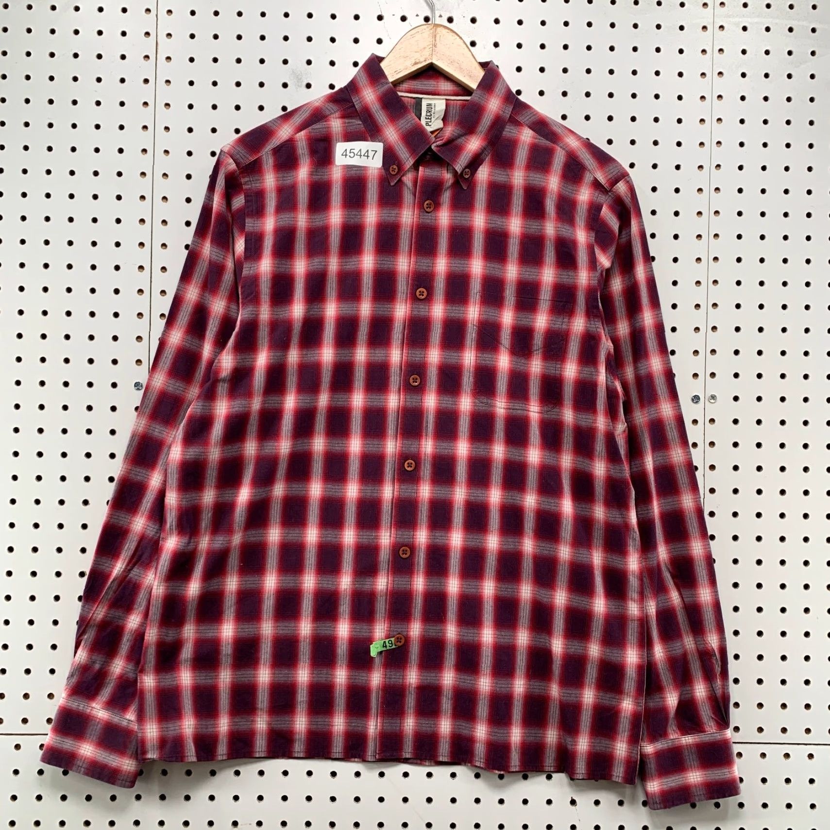 Ben Sherman Ben Sherman Button Shirt Mens Large Red Plectrum Long Sleeve Western Shirt Size US L / EU 52-54 / 3 - 2 Thumbnail