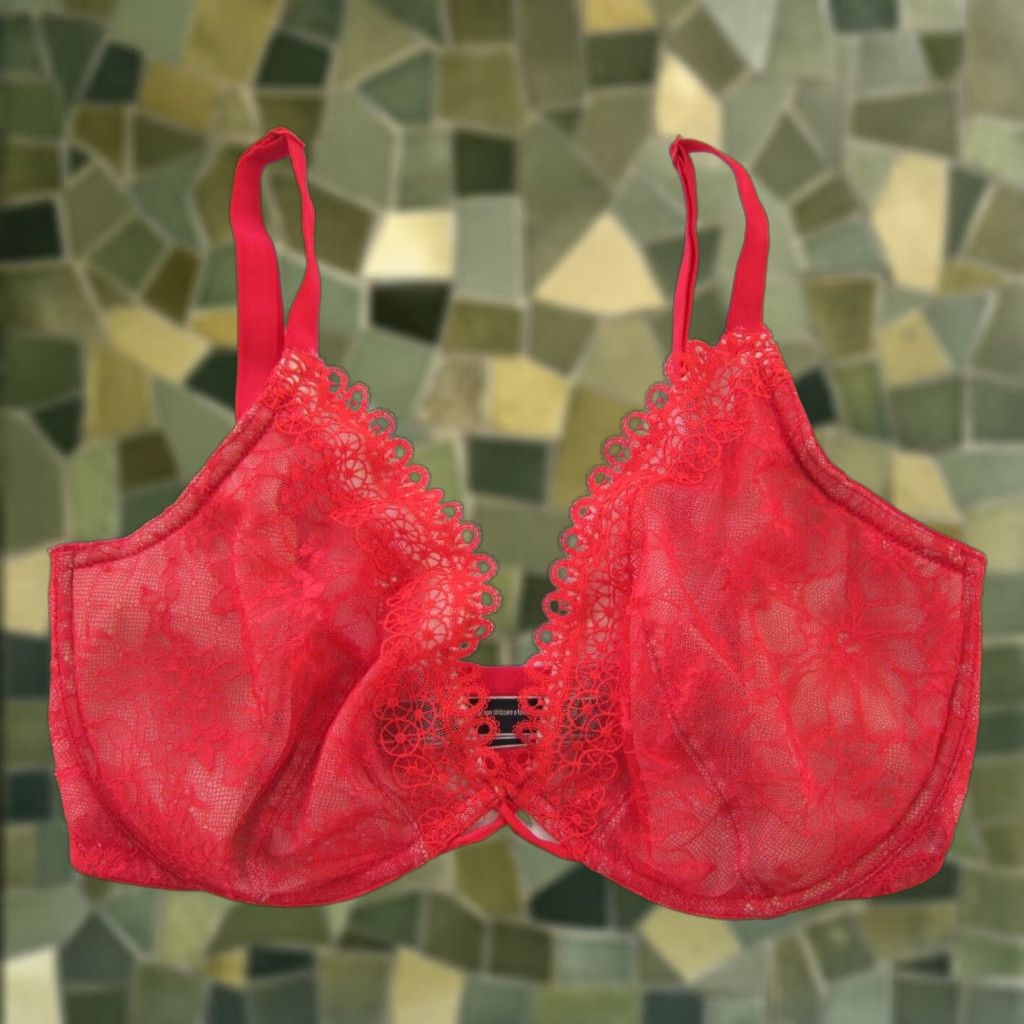 Victoria's Secret Victoria's Secret Vert Sexy Coral Bright Pink Lace Underwire Push Up Bra 34DDD Size ONE SIZE - 1 Thumbnail