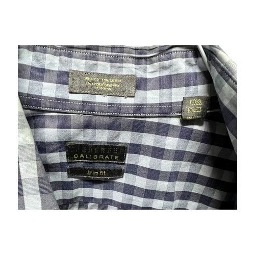 Calibrate CALIBRATE 16 Black White Gingham Trim Fit Long Sleeve Dress Size US L / EU 52-54 / 3 - 5 Thumbnail