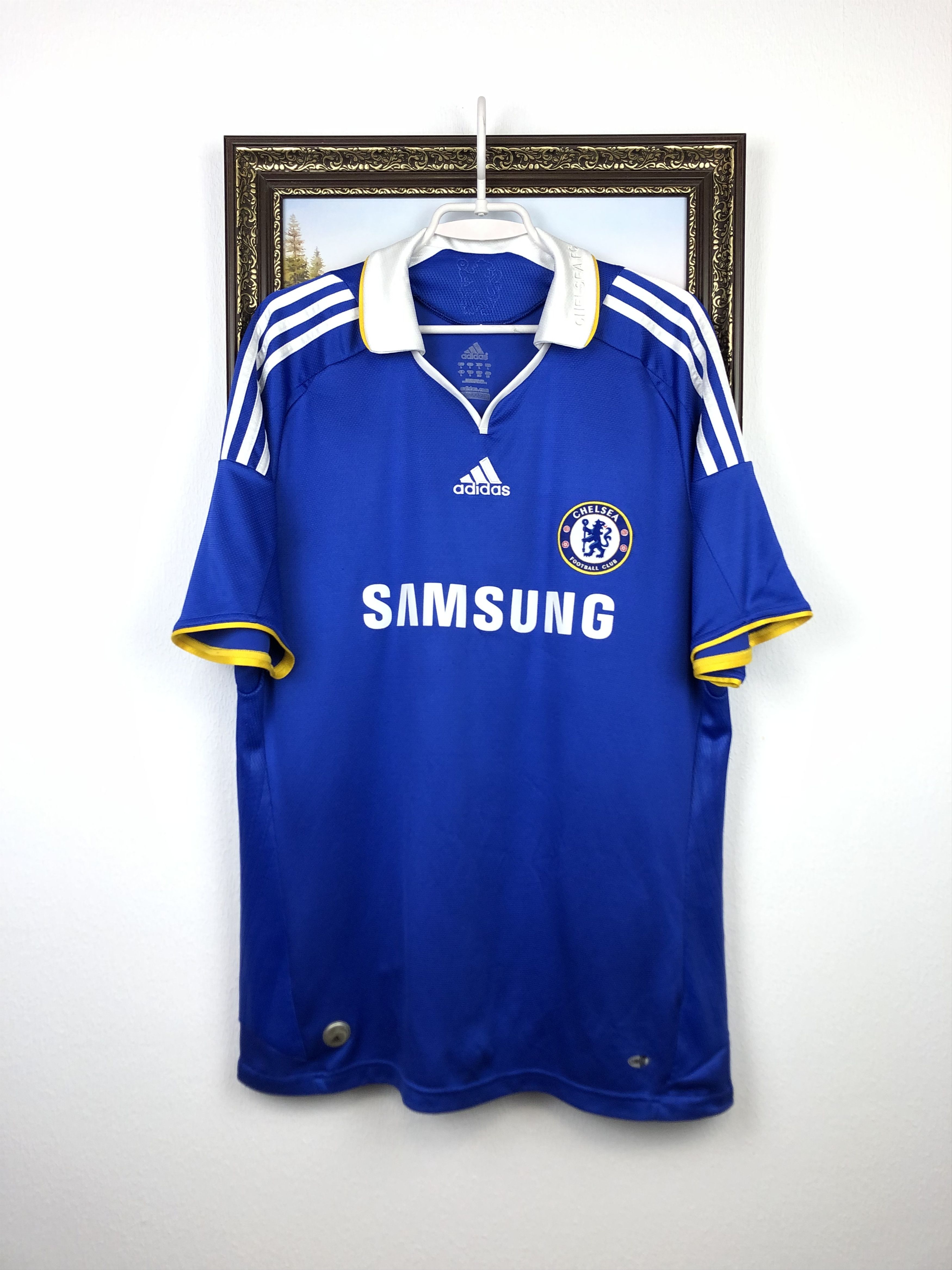 Adidas Chelsea Home football shirt 2008 Soccer Adidas Jersey Trikot Size US L / EU 52-54 / 3 - 1 Thumbnail