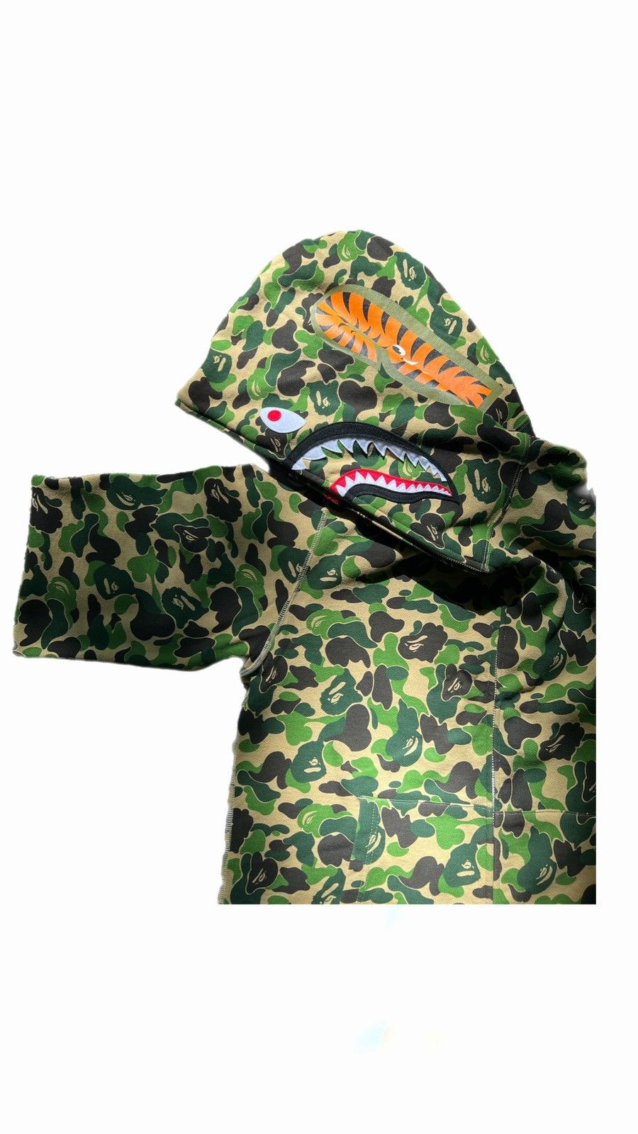 Bape ABC GREEN CAMO BAPE HOODIE Size US XXL / EU 58 / 5 - 2 Thumbnail