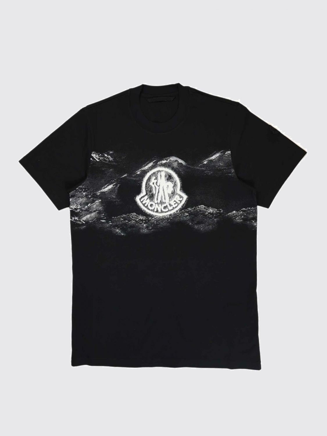 image of Moncler T-Shirt Men Black (Size Medium)