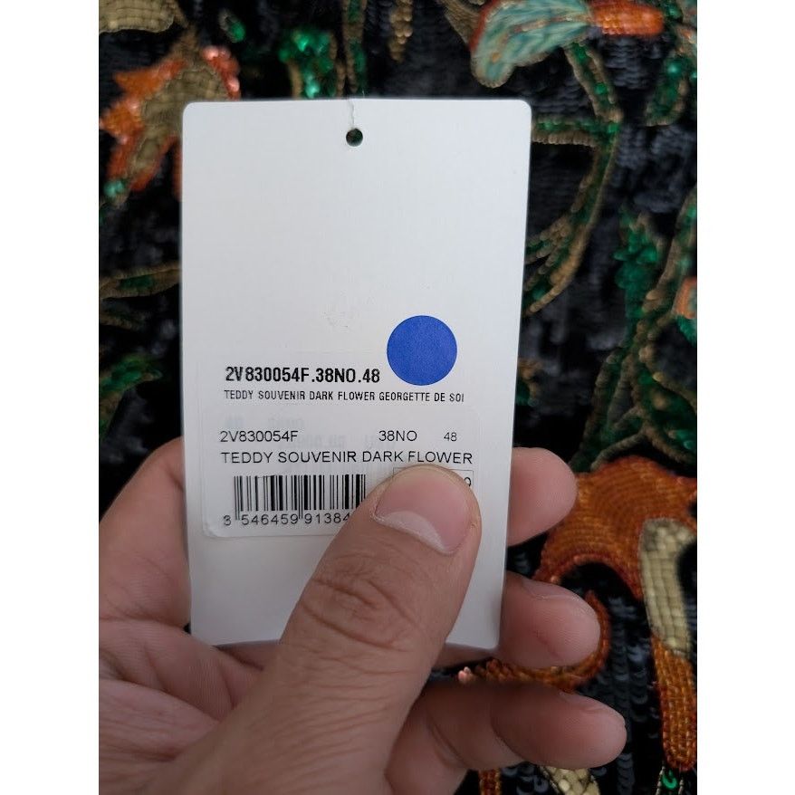 Celine o1rshd1 Teddy Souvenir Jacket Dark Flower in Multicolor Size US M / EU 48-50 / 2 - 19 Thumbnail