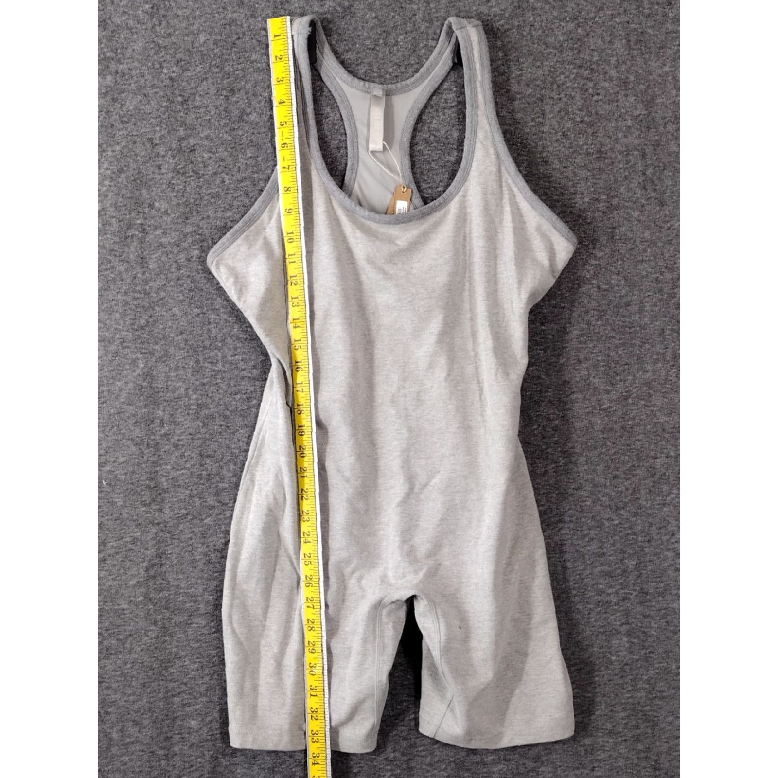 SKIMS SKIMS Women's Bodysuit Outdoor Mid Thigh Heather Grey 4XL AP-BSS-0844 Size XXL / US 16-18 / IT 52-54 - 4 Thumbnail