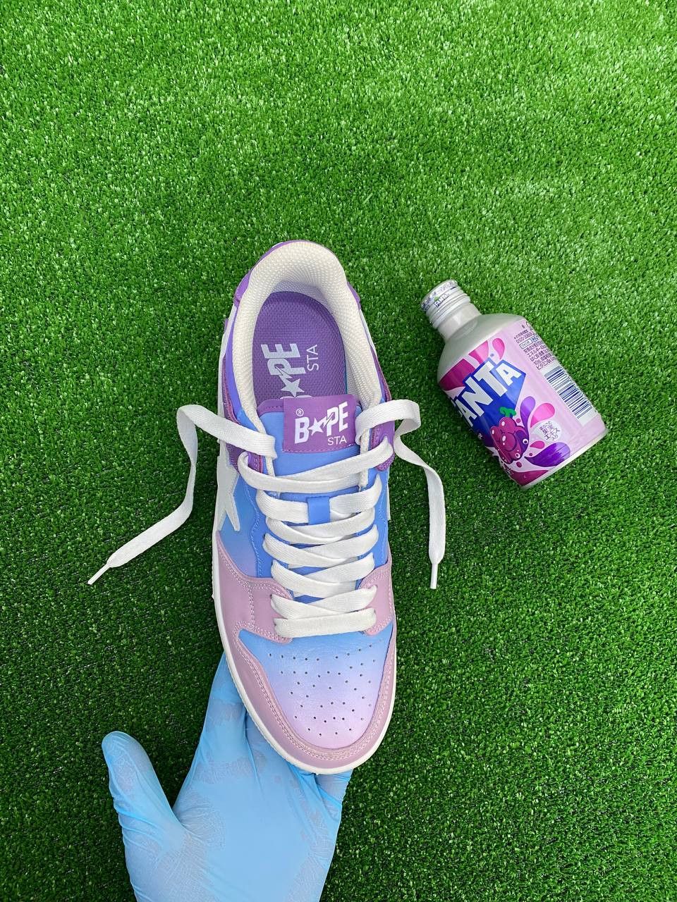 Bape Bape A Bathing Ape SK8 Sneakers Purple/Light Blue Bape Sta Size US 9 / EU 42 - 2 Thumbnail