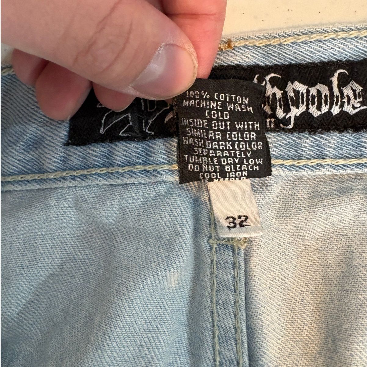 Southpole × Vintage Southpole Baggy Denim Jeans Y2K Mens 38x28 Wide Leg Skater Size US 38 / EU 54 - 13 Thumbnail