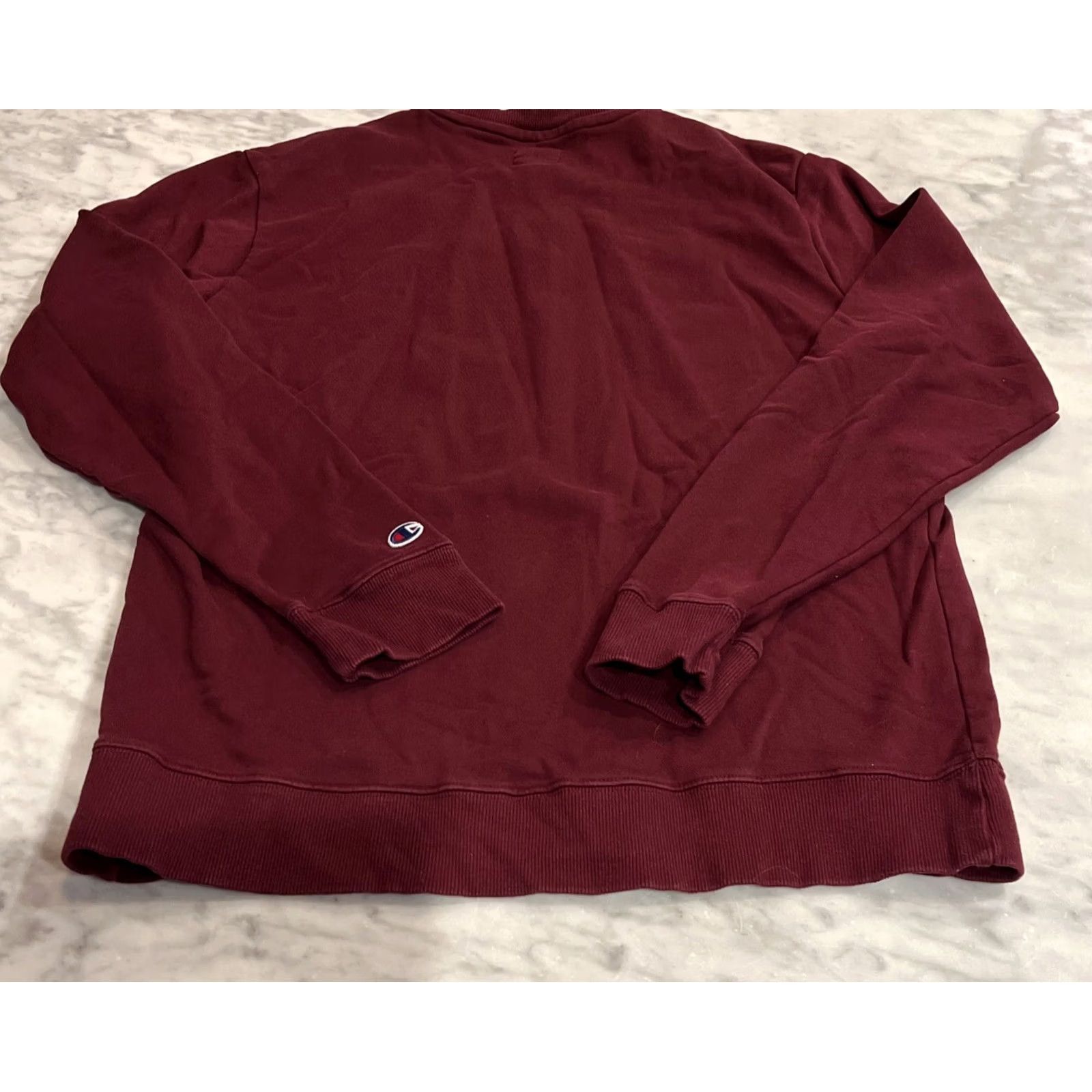 Champion Champion Sweatshirt Mens Large Pullover Long Sleeve Lightweight Maroon Logo Size US L / EU 52-54 / 3 - 7 Thumbnail
