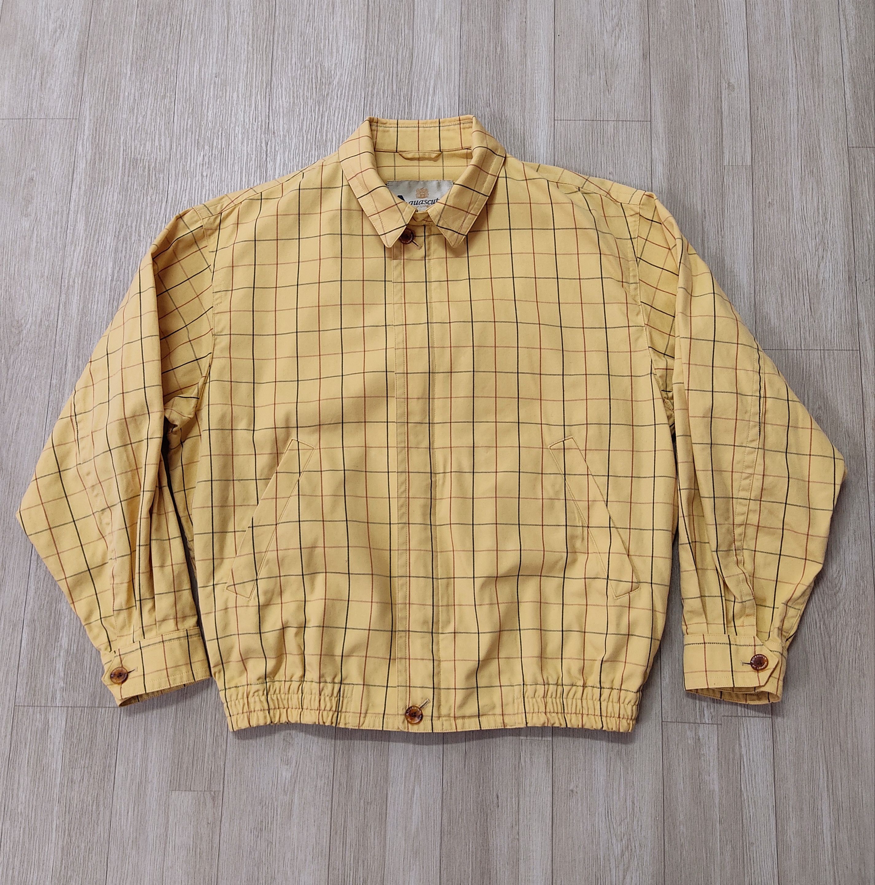 Aquascutum × Japanese Brand × Vintage AQUASCUTUM of LONDON Light Zipper Jacket Size US L / EU 52-54 / 3 - 5 Thumbnail