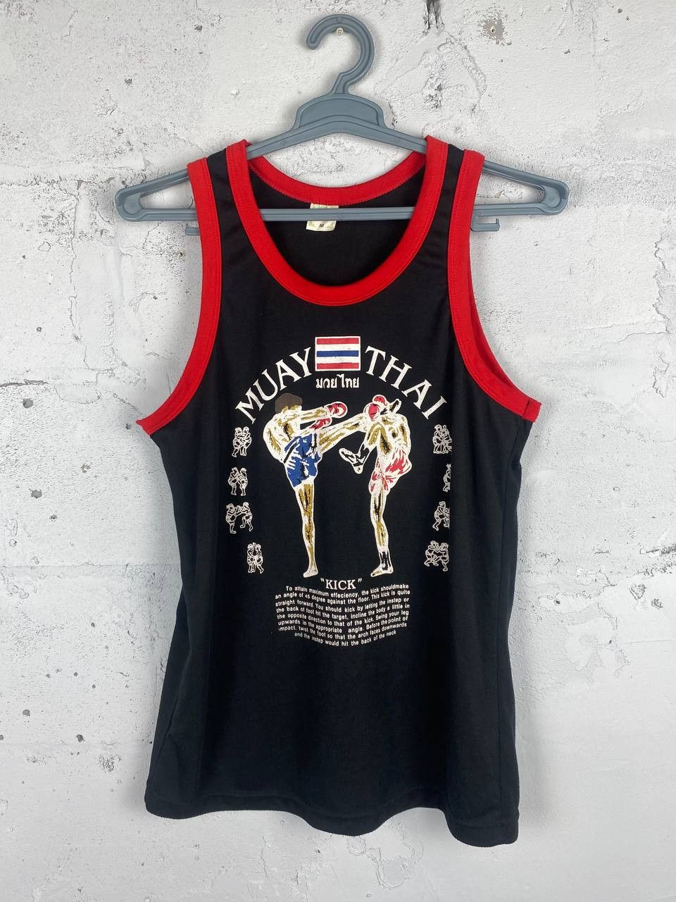 Japanese Brand × Vintage Vintage Muay Thai Thailand Singlet Tank Top T Shirt Size US M / EU 48-50 / 2 - 1 Thumbnail