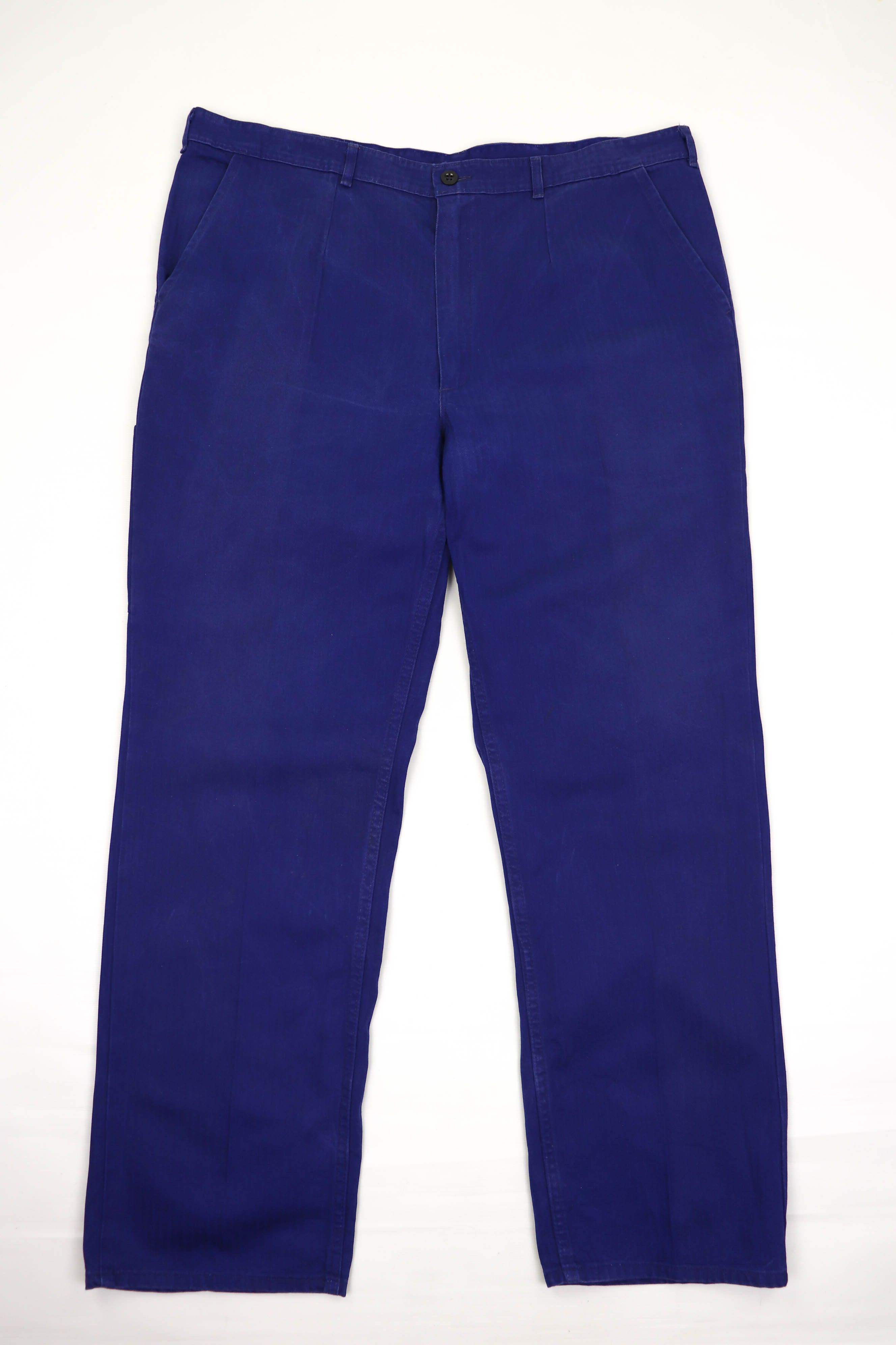 Vintage Vintage French Workers SANFOR Blue Cotton Chore Pants Size US 40 / EU 56 - 1 Thumbnail