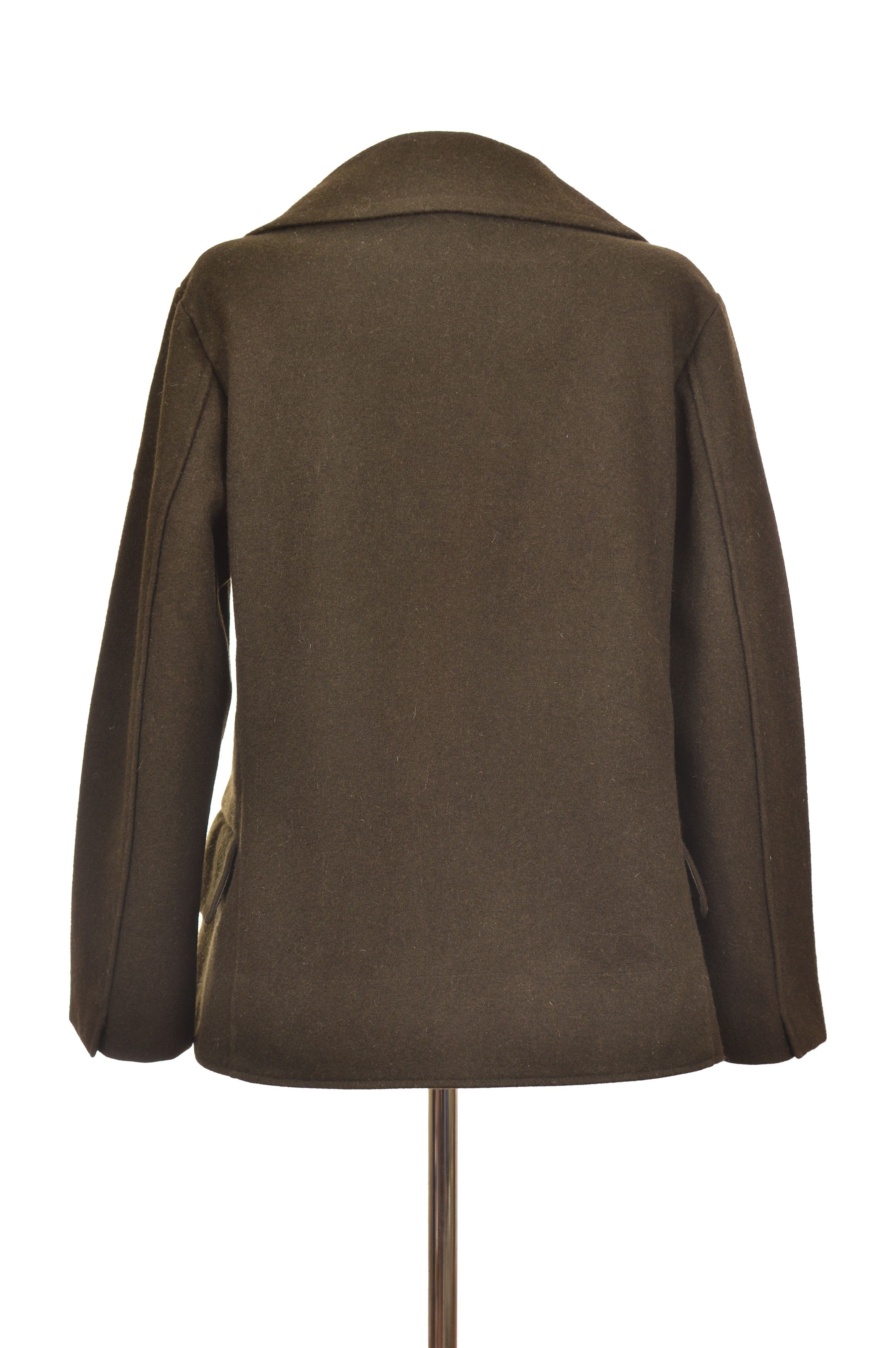 Jil Sander × Uniqlo Uniqlo Jil Sander +J Big Collar Wool Blend Pea Coat Size L / US 10 / IT 46 - 3 Thumbnail