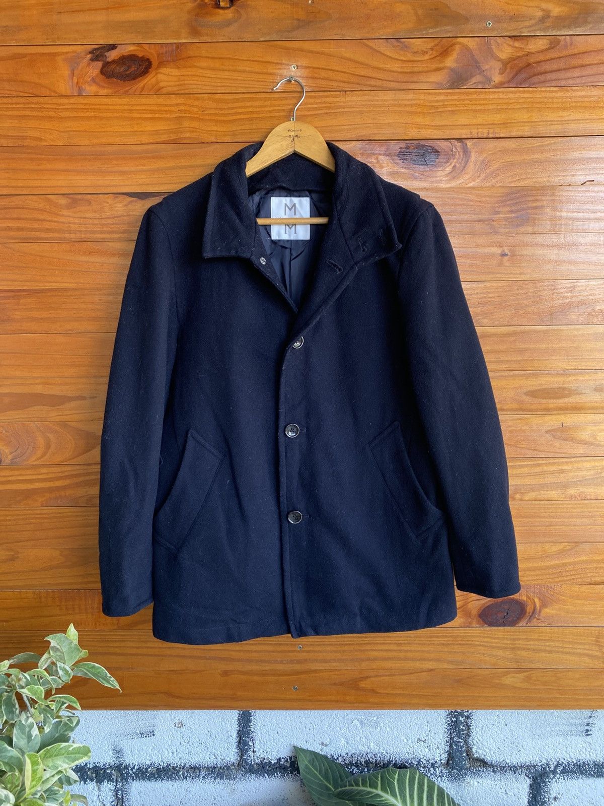 Melrose Men’s Melrose Wool Blend Coat – Japanese Brand Classic Size US S / EU 44-46 / 1 - 3 Thumbnail