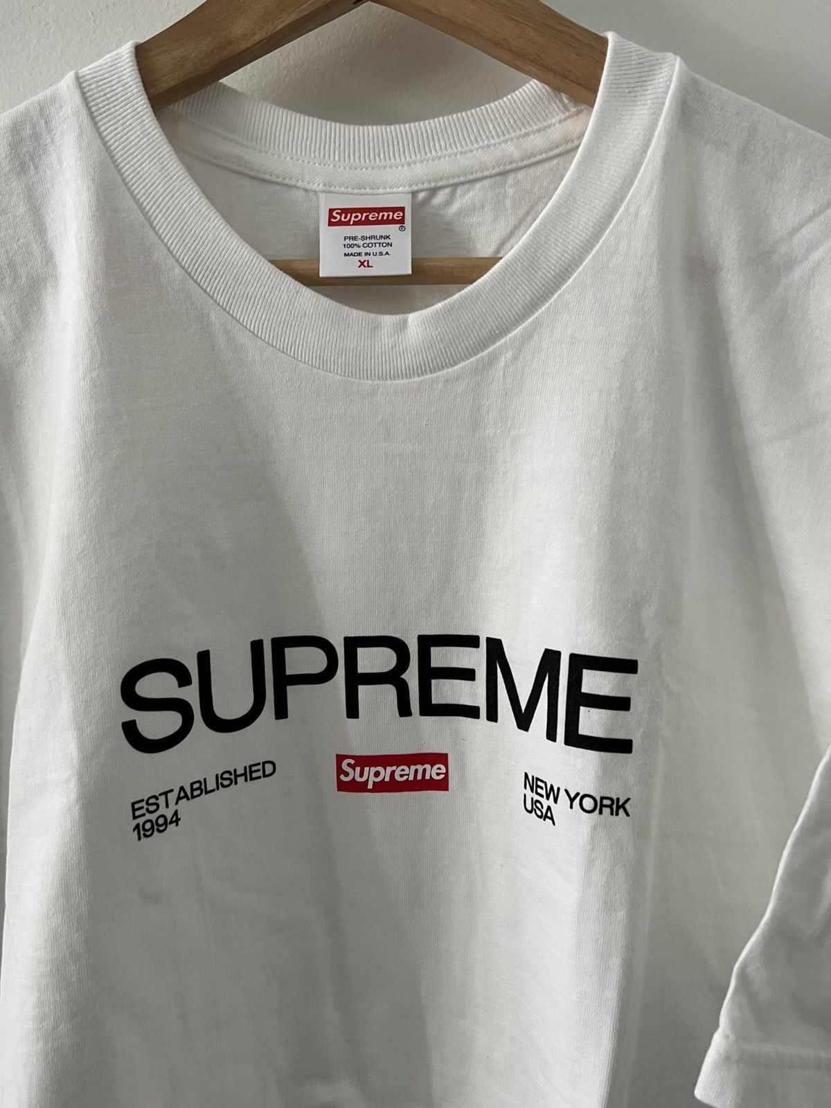 Supreme FW21 Supreme Est 1994 Tee White XL Size US XL / EU 56 / 4 - 3 Thumbnail