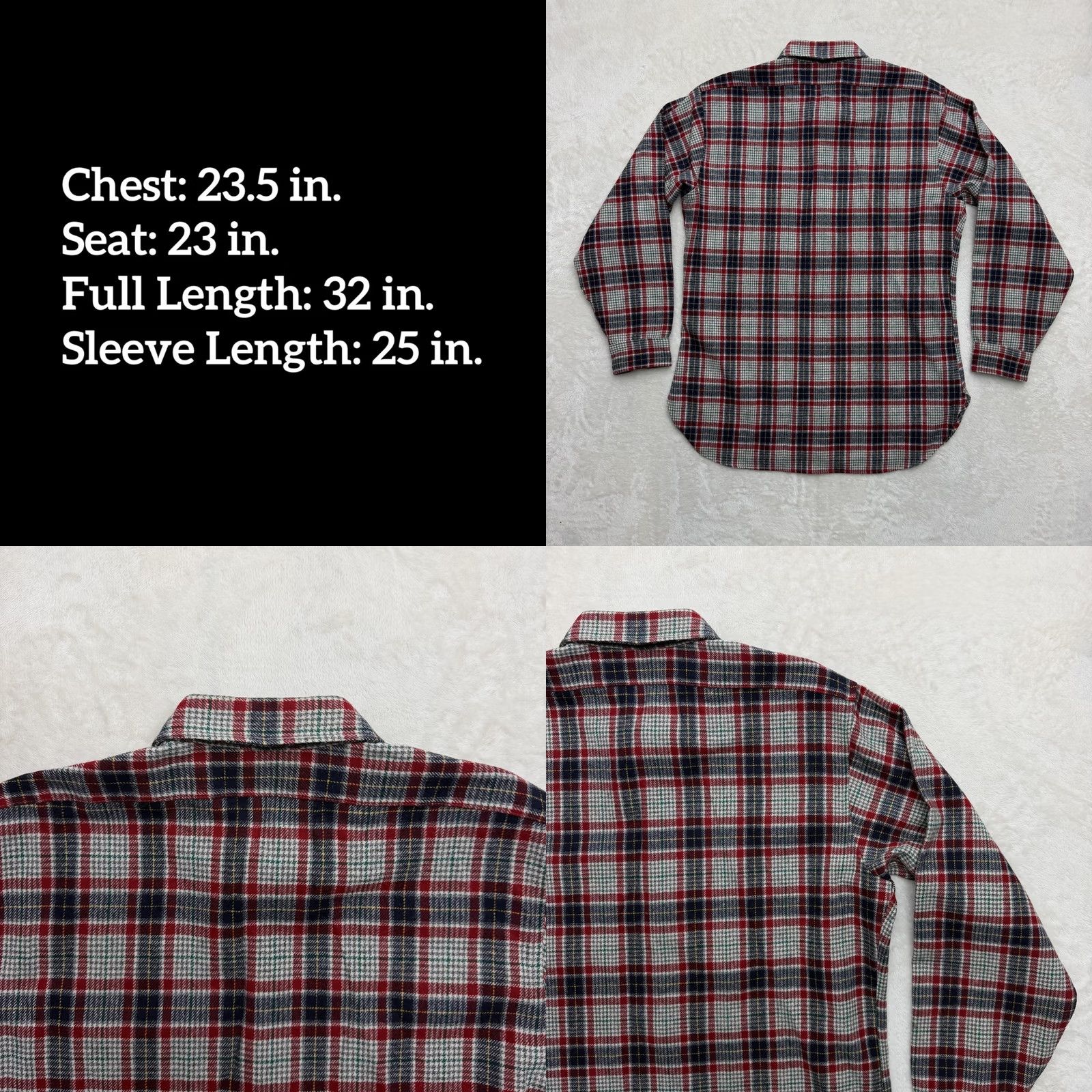 Pendleton VINTAGE Pendleton Flannel Shirt Mens L Button Up Red Plaid Wool Made In USA Size US L / EU 52-54 / 3 - 8 Thumbnail