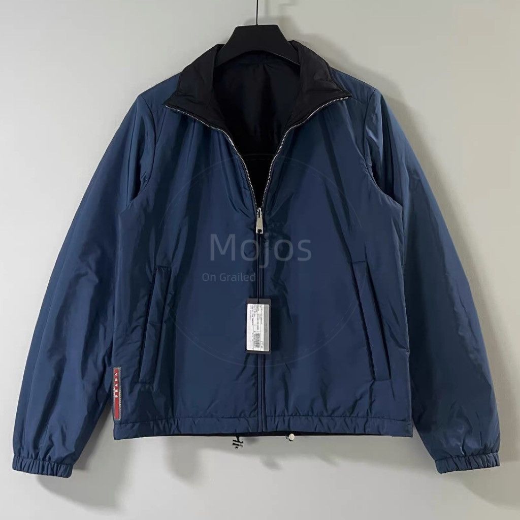 Sz 46 Prada Reversible Cotton Filled Jacket