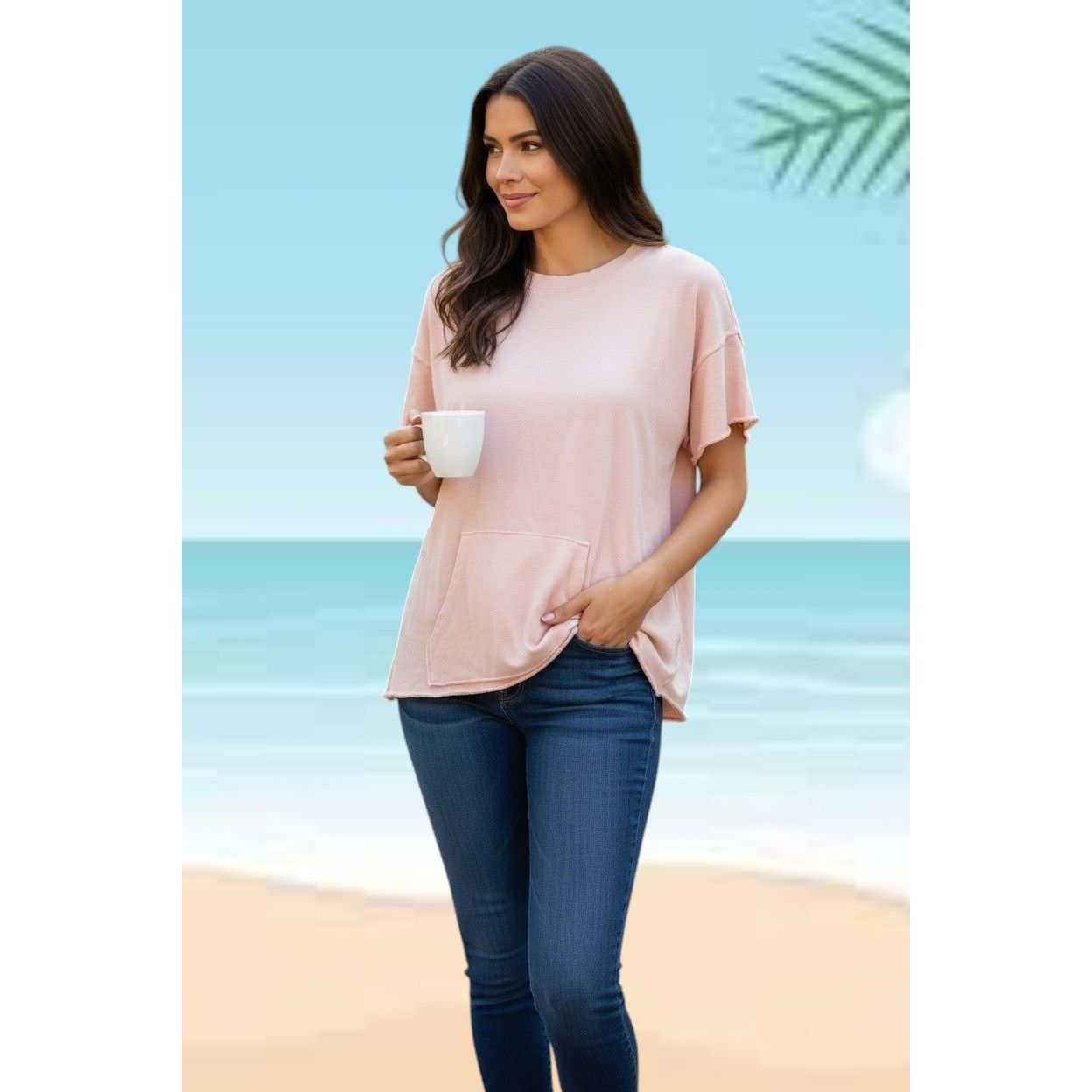 Other NWT Kinesis Rag Top Pullover Large Peach Cotton Casual Kanga Size L / US 10 / IT 46 - 5 Thumbnail