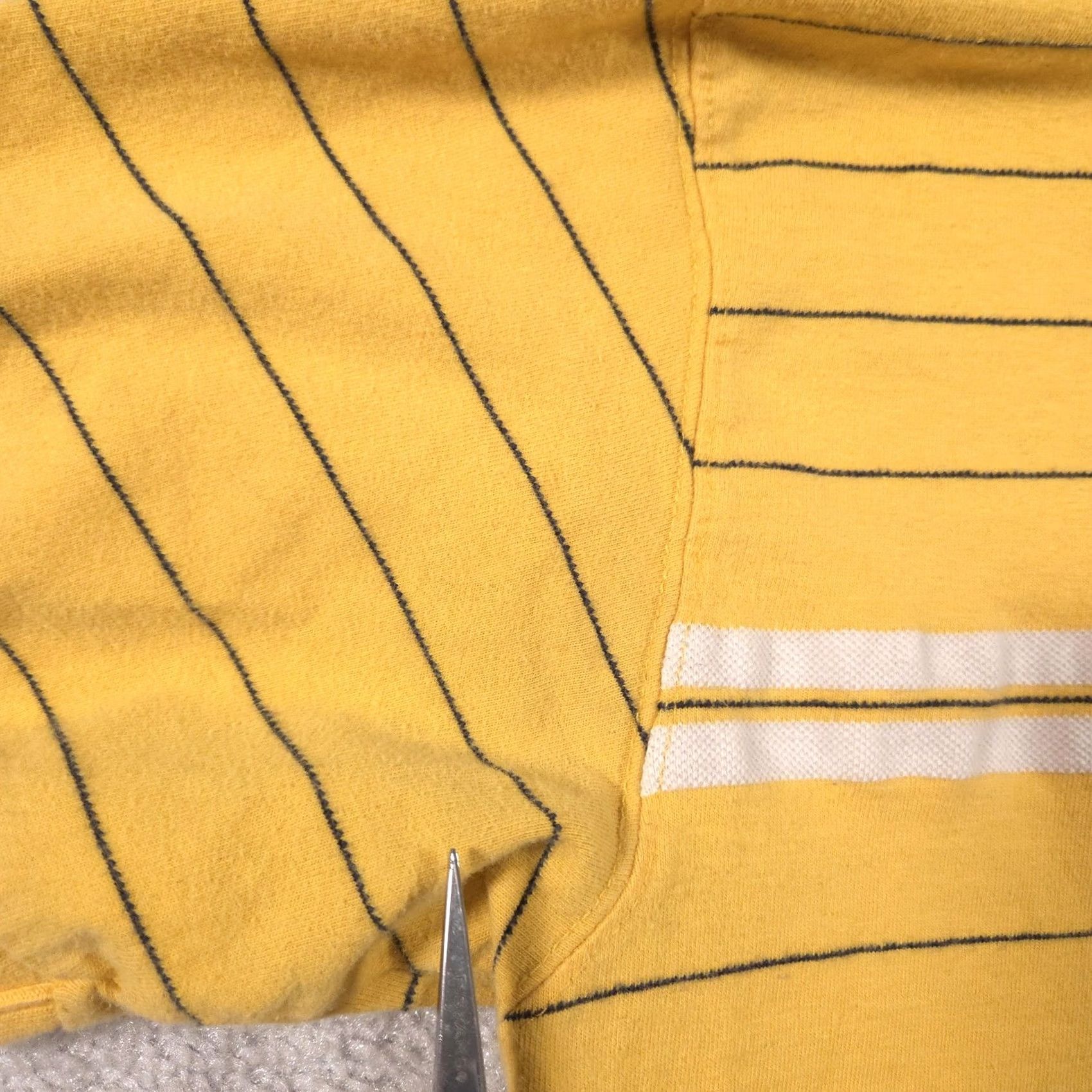 Chaps Chaps Ralph Lauren Polo Shirt Mens L Yellow Striped Embroidered Cotton Shirt Size US L / EU 52-54 / 3 - 7 Thumbnail