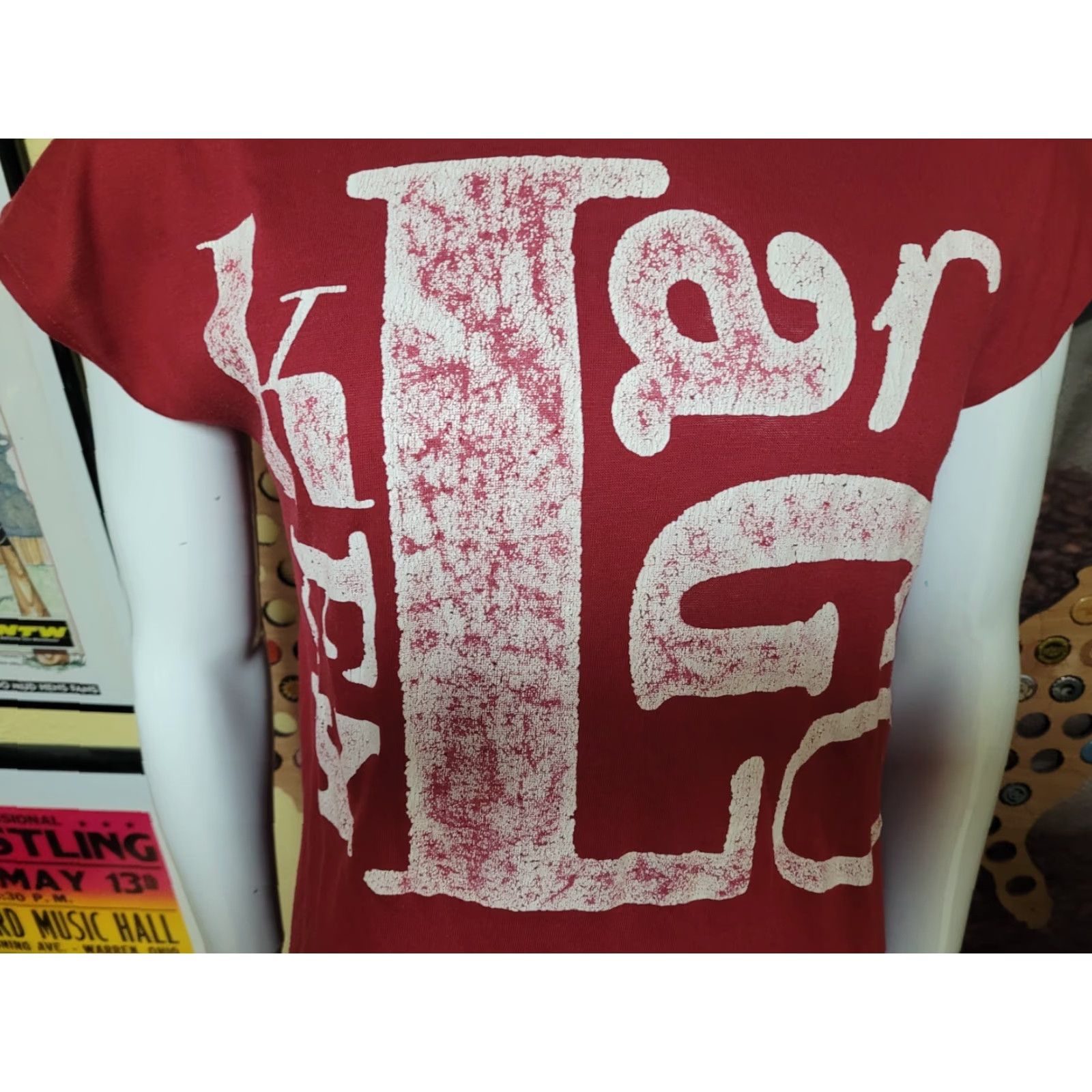 Vintage VTG Artex T-Shirt Medium M Crew Neck Short Sleeve Red Key Largo Florida Keys Spellout Bars Beach Florida Men Size US M / EU 48-50 / 2 - 2 Thumbnail