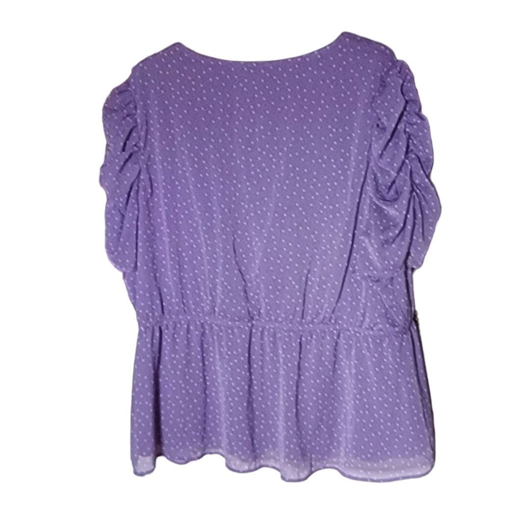 Maurice Lacroix Maurices lavender V neck Top Size 3XL Size 3XL / US 20-22 - 3 Thumbnail