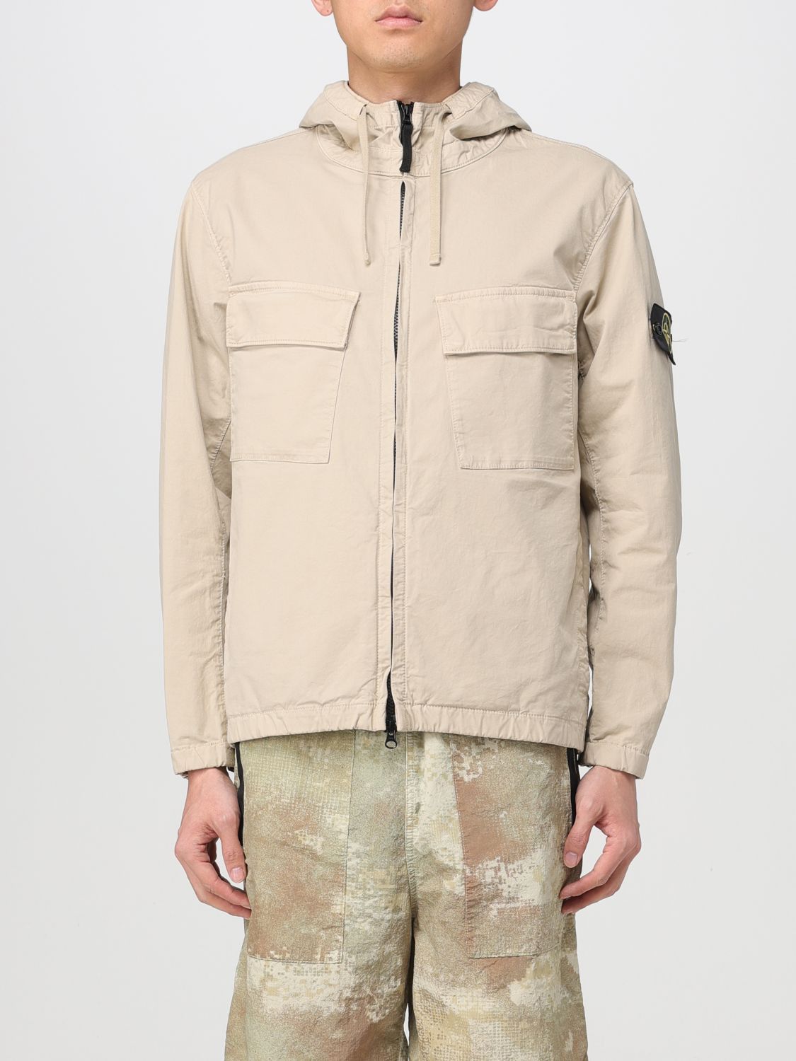 image of Stone Island Jacket Men Sand (Size Small)