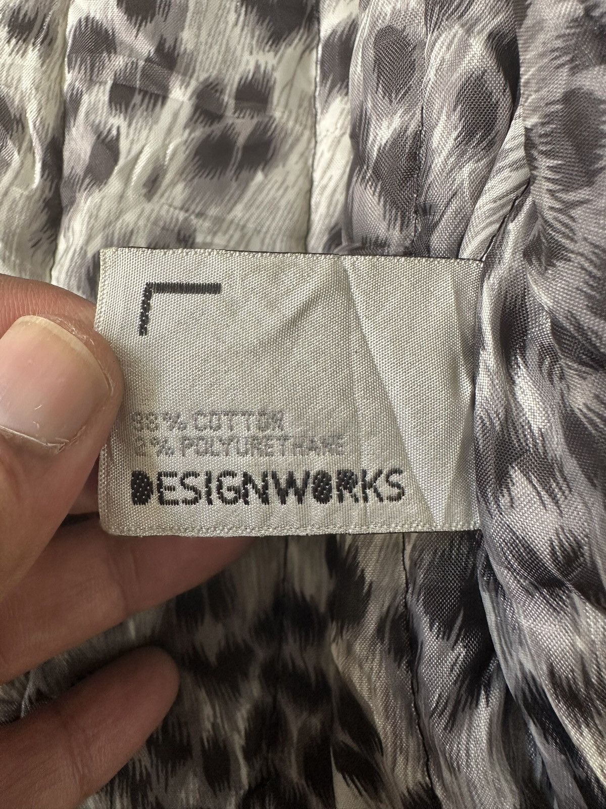 ABAHOUSE 🔥Rare🔥 Designworks coated black bomber jacket Size US L / EU 52-54 / 3 - 18 Thumbnail