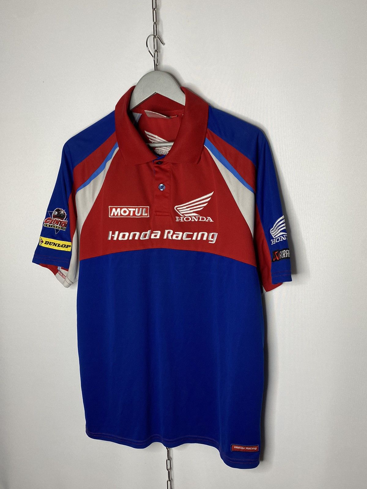 Honda 🏎️Vintage Honda Racing Big Logo Polo Shirt F1 Team🏎️ Size US L / EU 52-54 / 3 - 3 Thumbnail