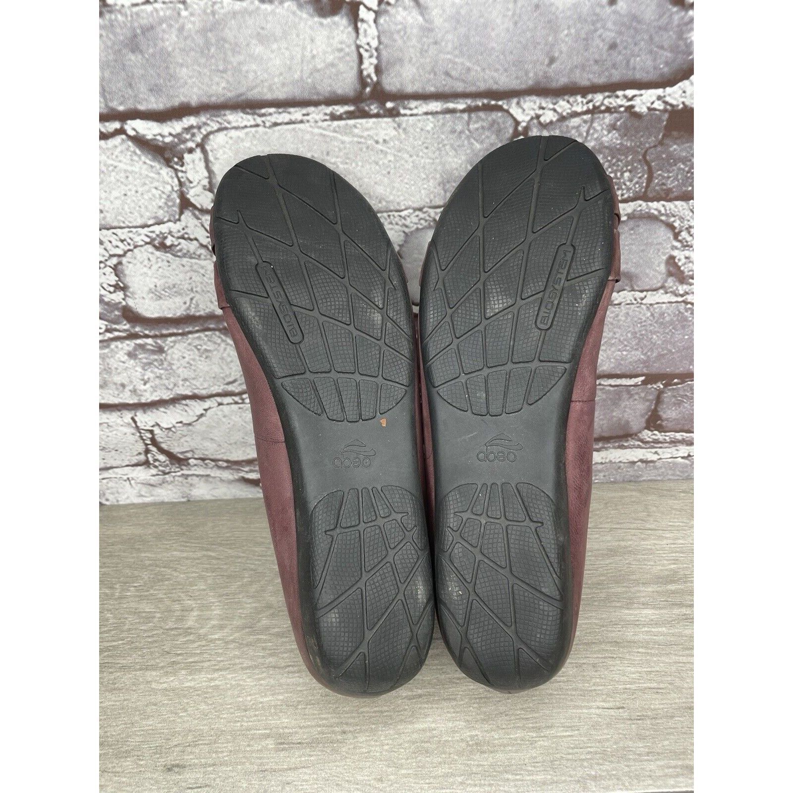 Other Abeo BIO System Terrie Slip On Shoes Sz 8N Purple Knotted Le Size US 8 / IT 38 - 10 Thumbnail