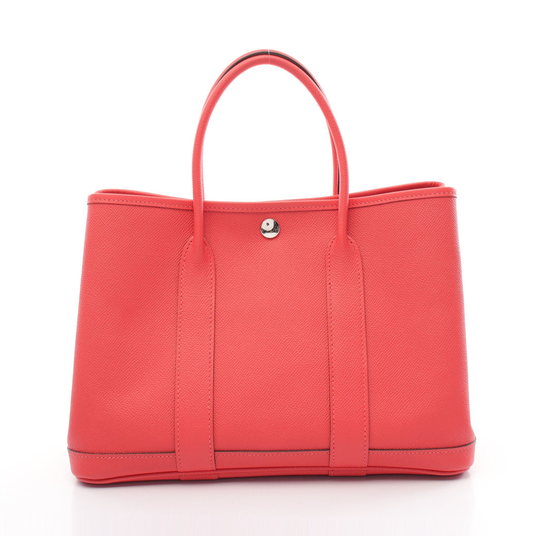 Hermes Hermes Garden Party Tpm Rose Jaipur Handbag Tote Bag Veau Epsom Pink Red Silver Hardware A Stamp Size ONE SIZE - 1 Thumbnail