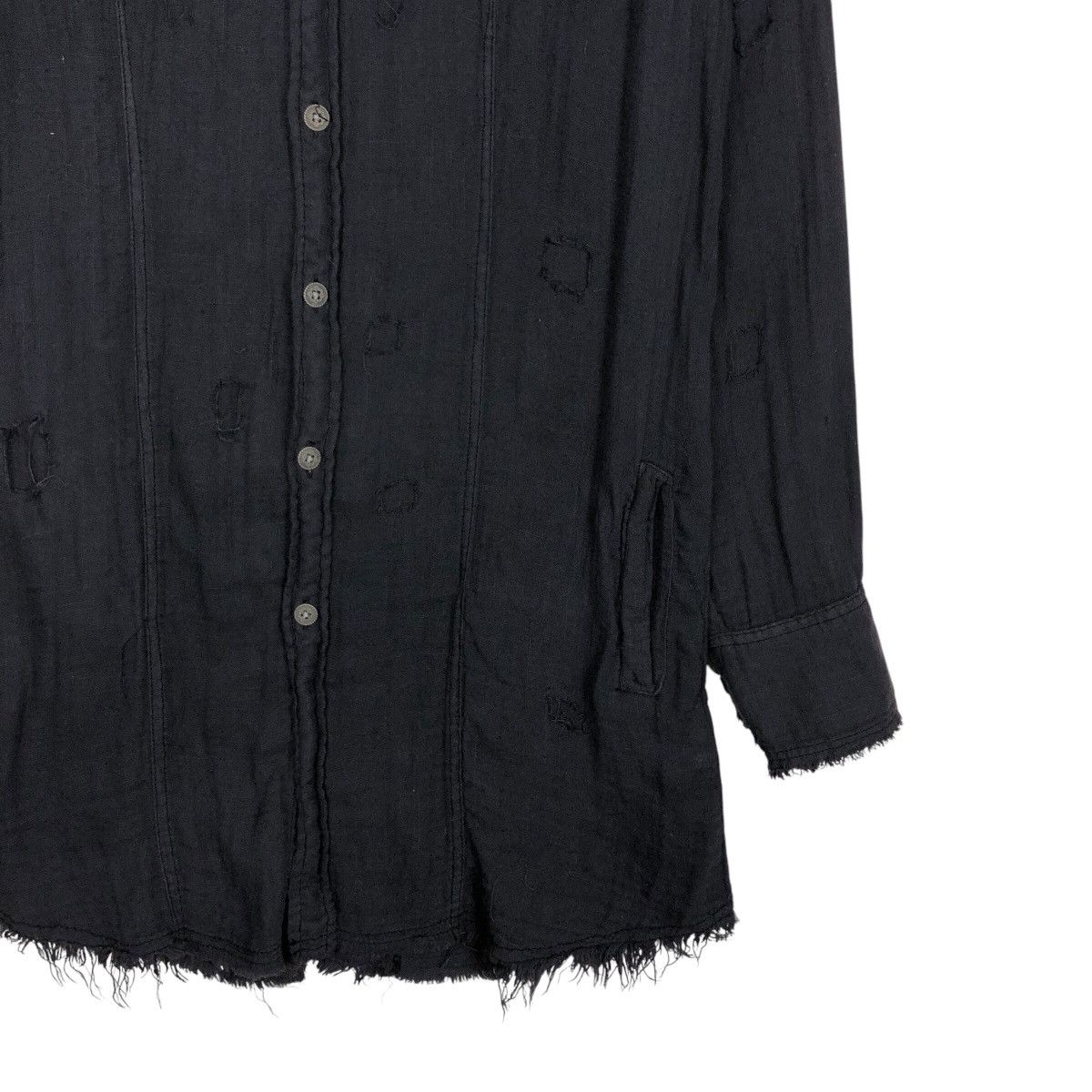 In The Attic 📌Rich Black Shirt Button Jacket In The Attic Punk Design Size US L / EU 52-54 / 3 - 6 Thumbnail