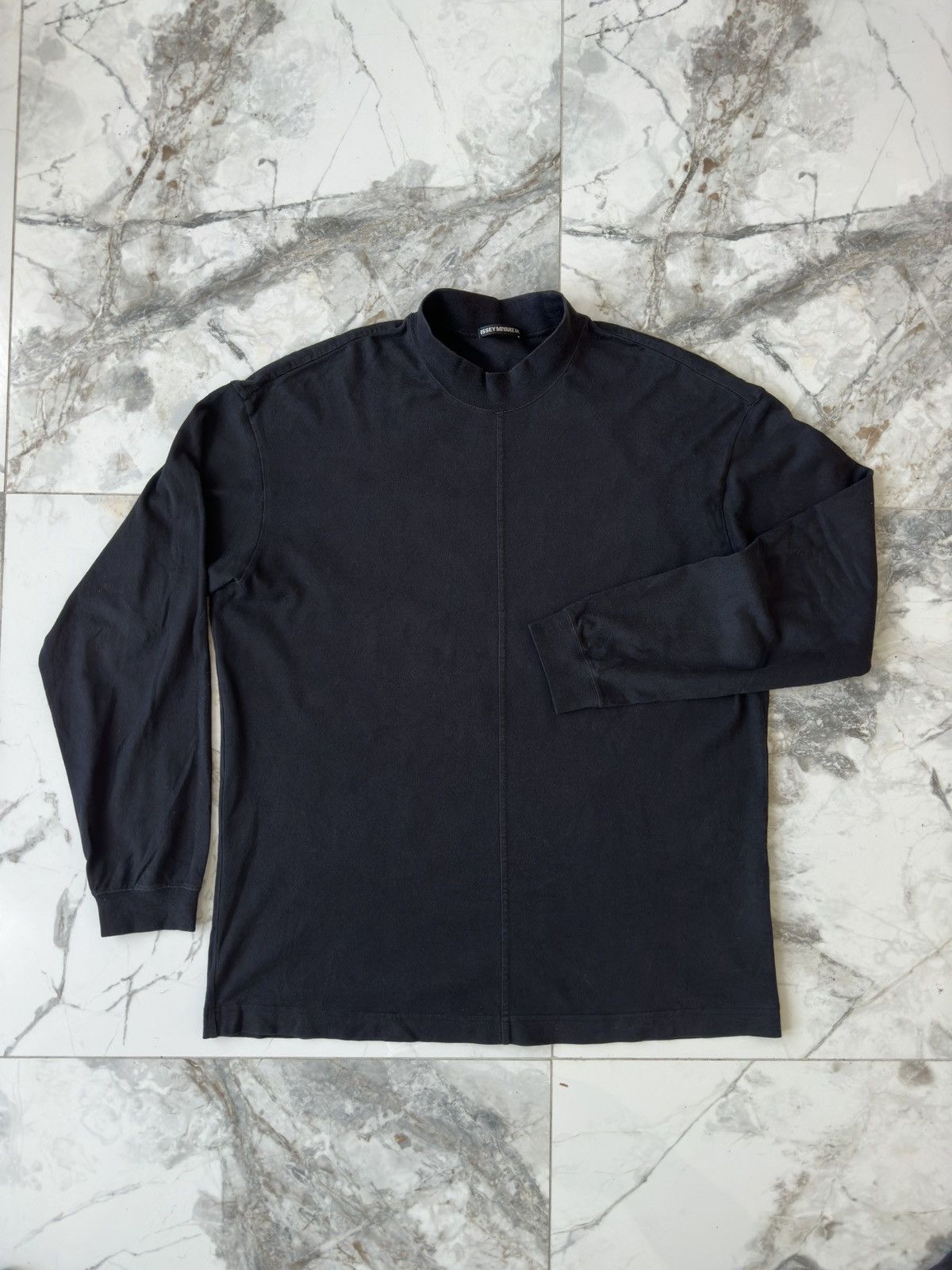 Issey Miyake Issey Miyake - Steve Jobs Black Mock Turtleneck Size US XL / EU 56 / 4 - 1 Thumbnail
