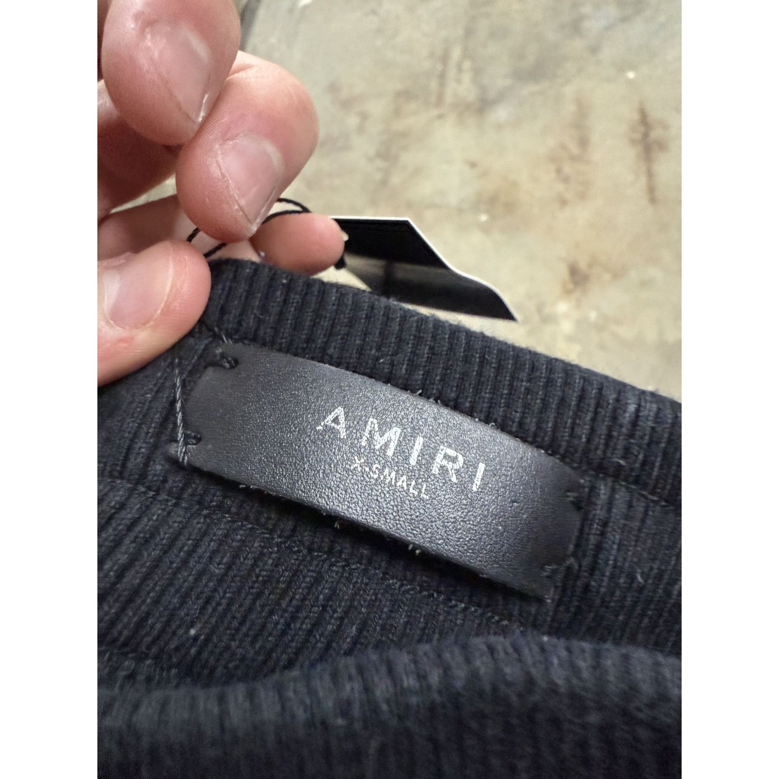 Amiri Amiri Lover Sweats Black Used XS Size US 29 - 2 Thumbnail